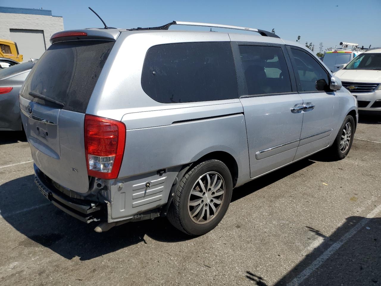 2011 Kia Sedona Ex Silver vin: KNDMH4C7XB6374013