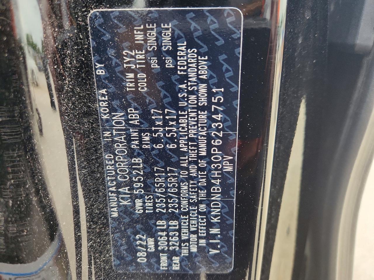 2023 Kia Carnival Lx Black vin: KNDNB4H30P6234751