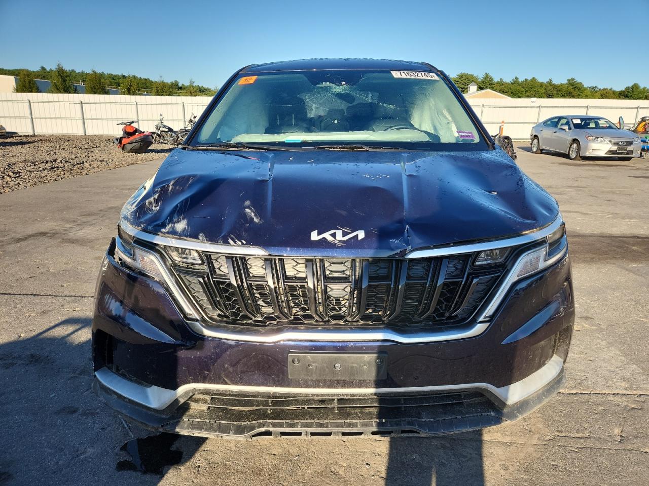2024 Kia Carnival Lx Синий vin: KNDNB4H37R6321341