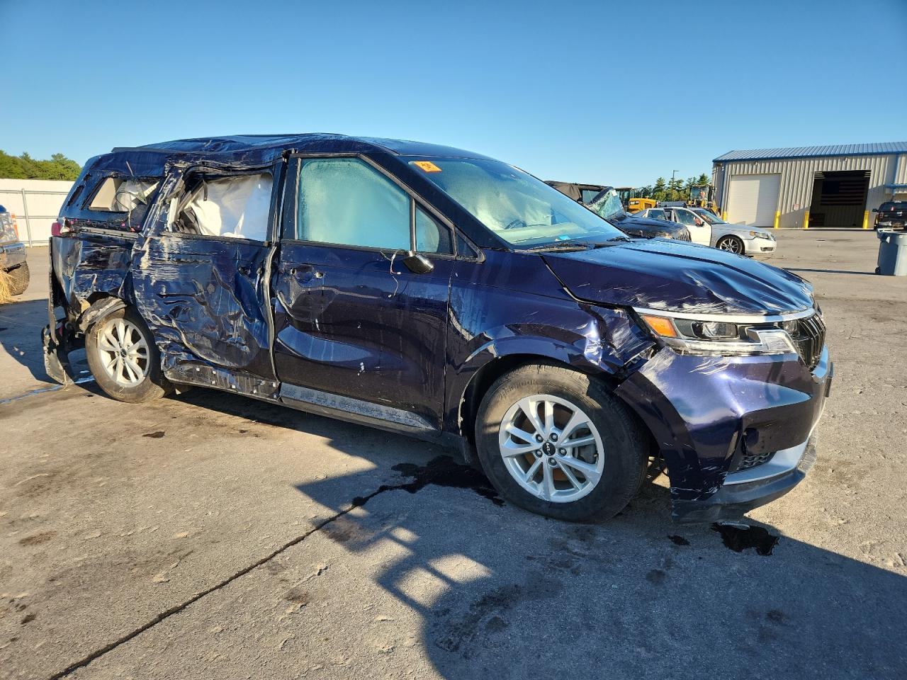 2024 Kia Carnival Lx Синий vin: KNDNB4H37R6321341
