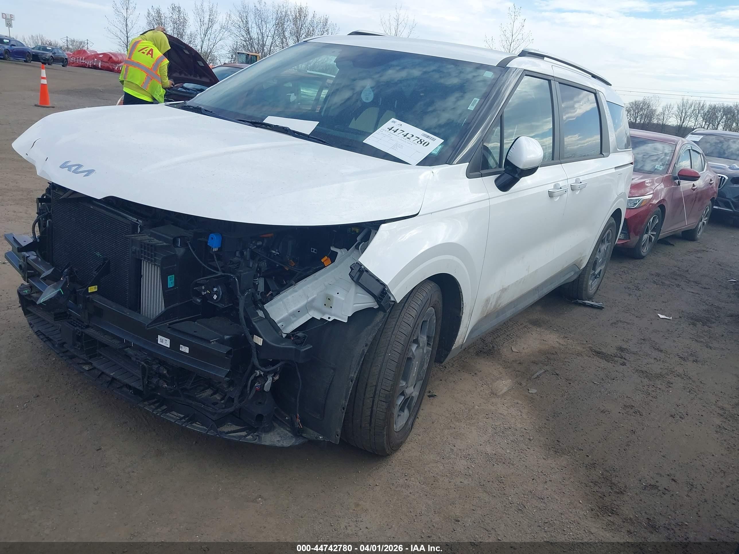 2026 Kia Carnival Mpv Hybrid Ex Белый vin: KNDNC5KA6T6101092