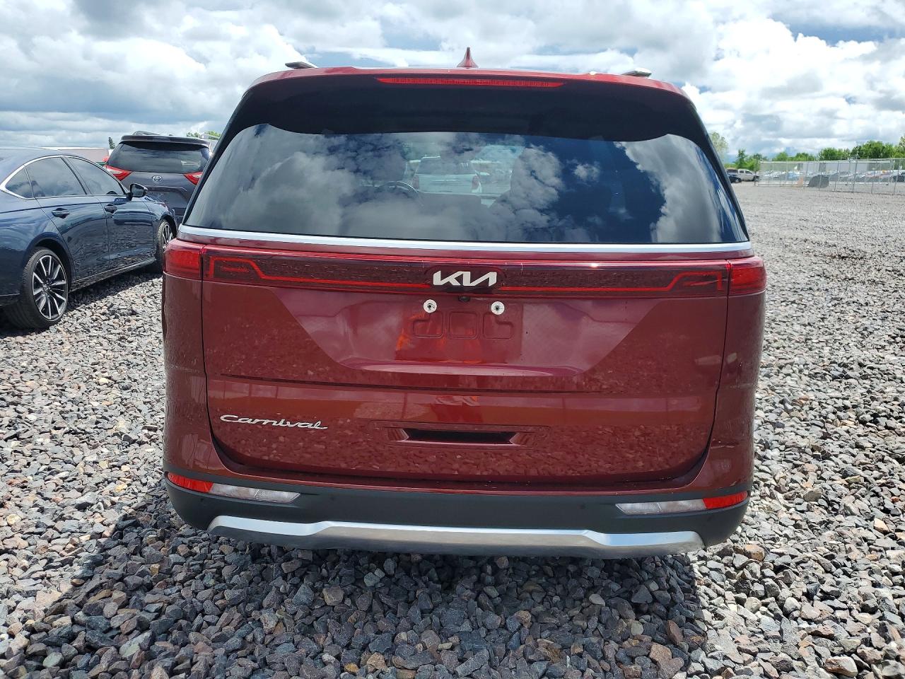 2022 Kia Carnival Sx Prestige Burgundy vin: KNDNE5H33N6070860