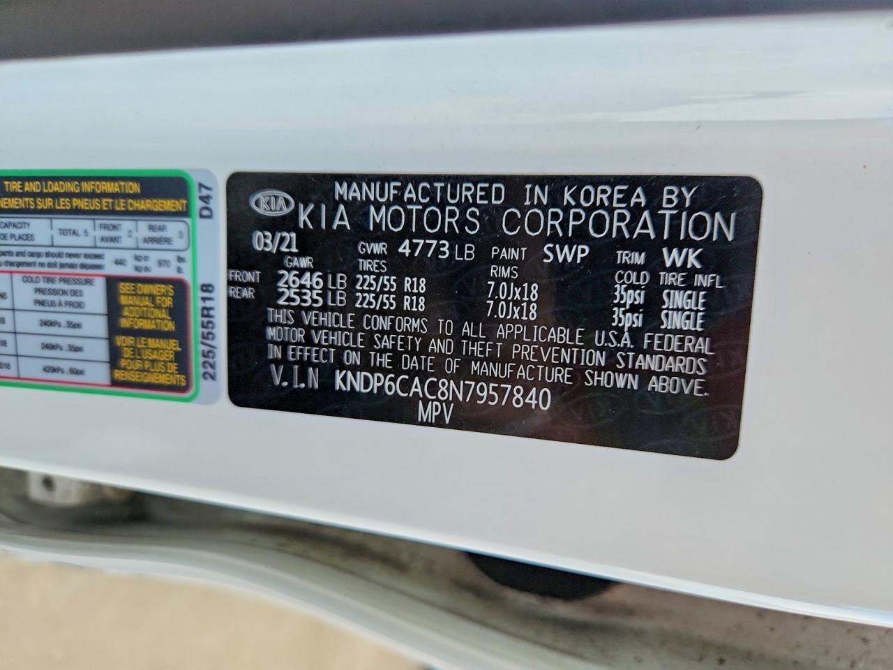 2022 Kia Sportage S White vin: KNDP6CAC8N7957840