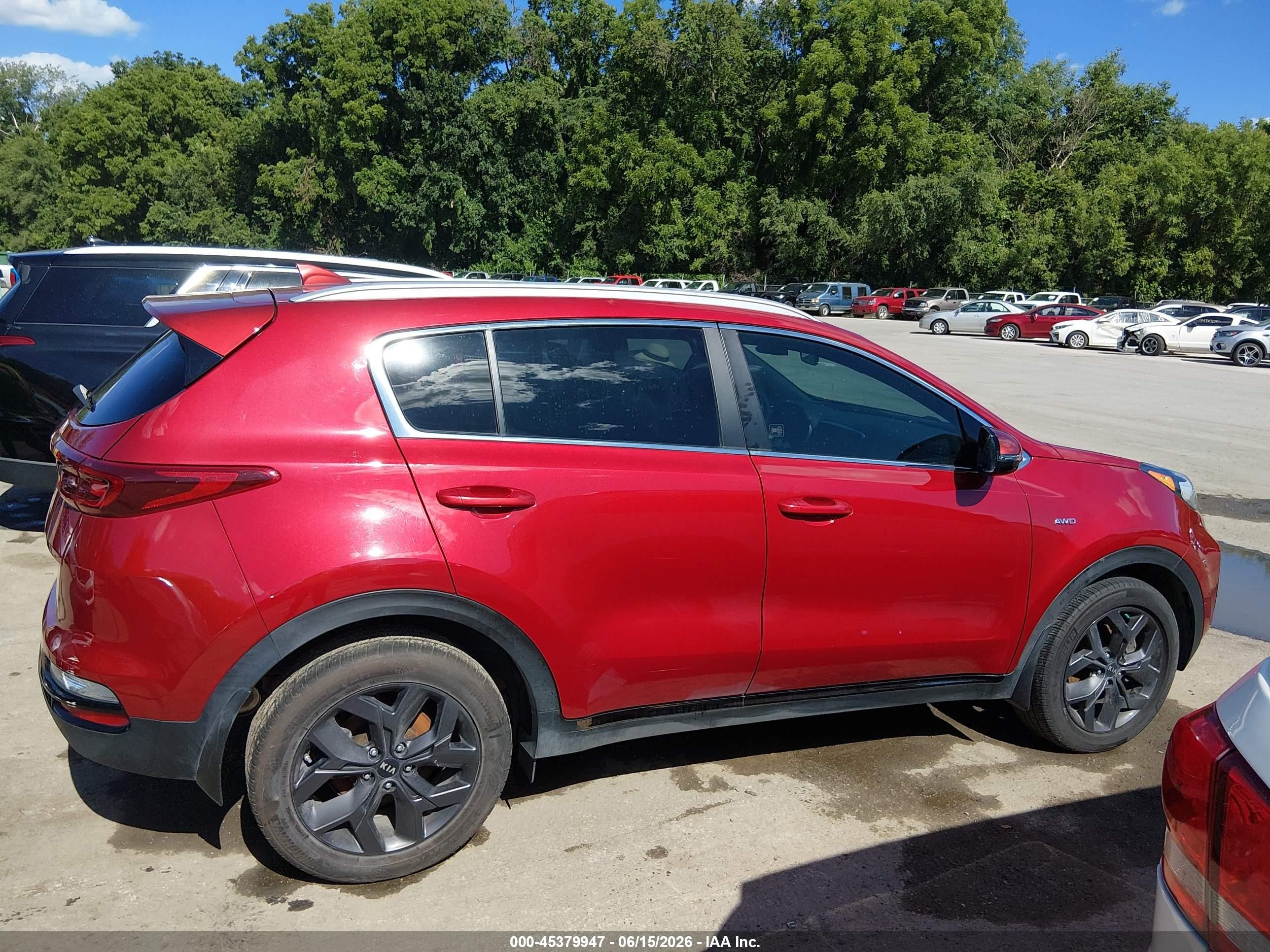 2021 Kia Sportage S Red vin: KNDP6CACXM7844485