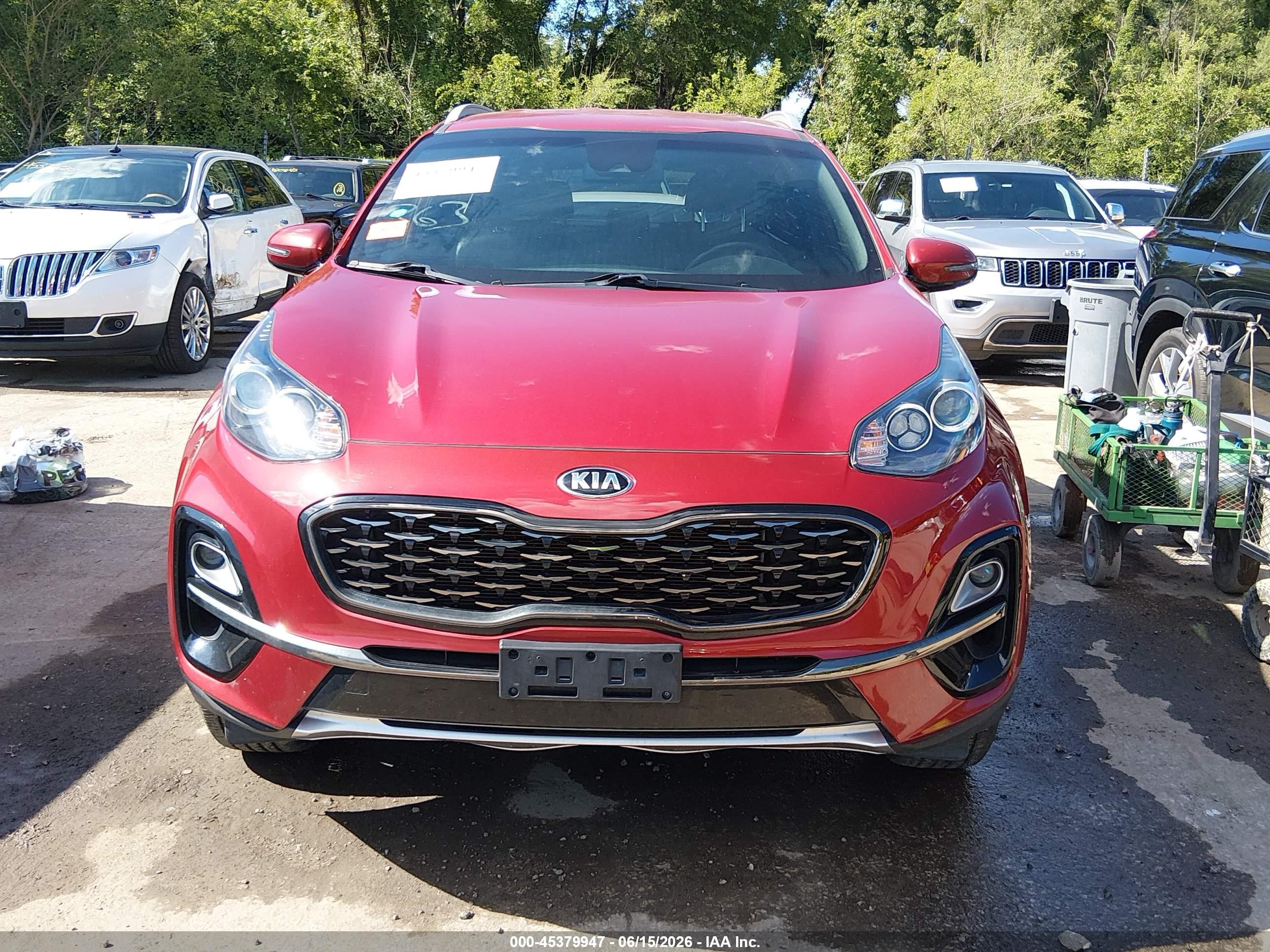 2021 Kia Sportage S Red vin: KNDP6CACXM7844485