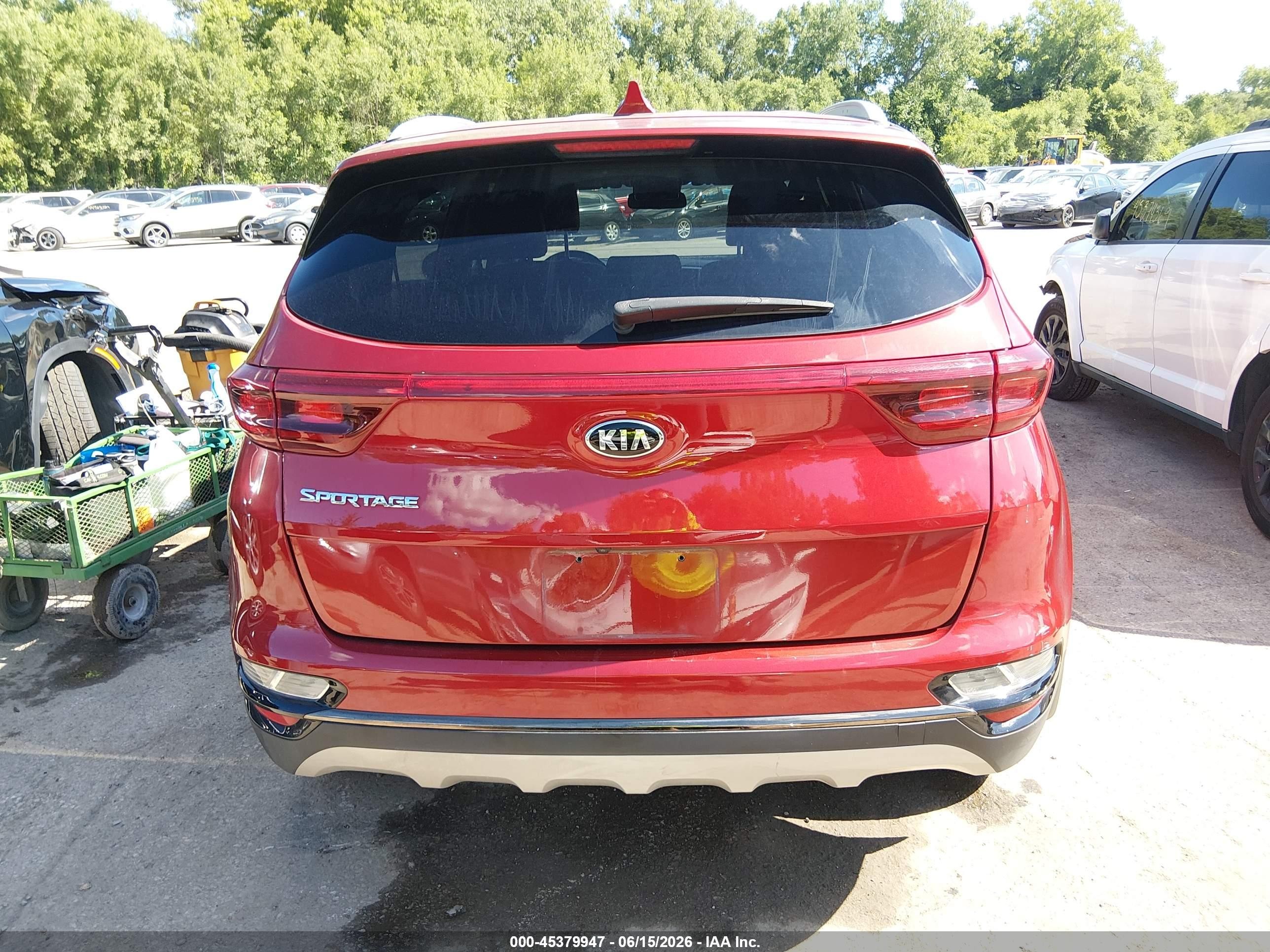 2021 Kia Sportage S Red vin: KNDP6CACXM7844485