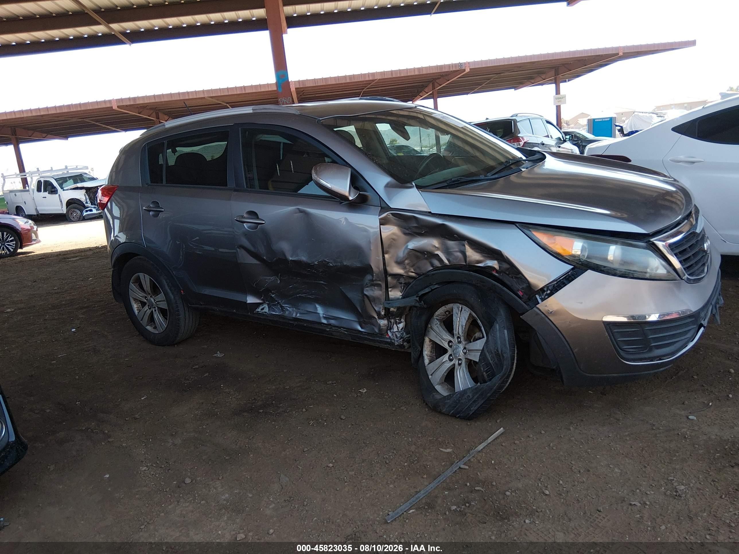 2011 Kia Sportage Lx Gray vin: KNDPB3A20B7119977