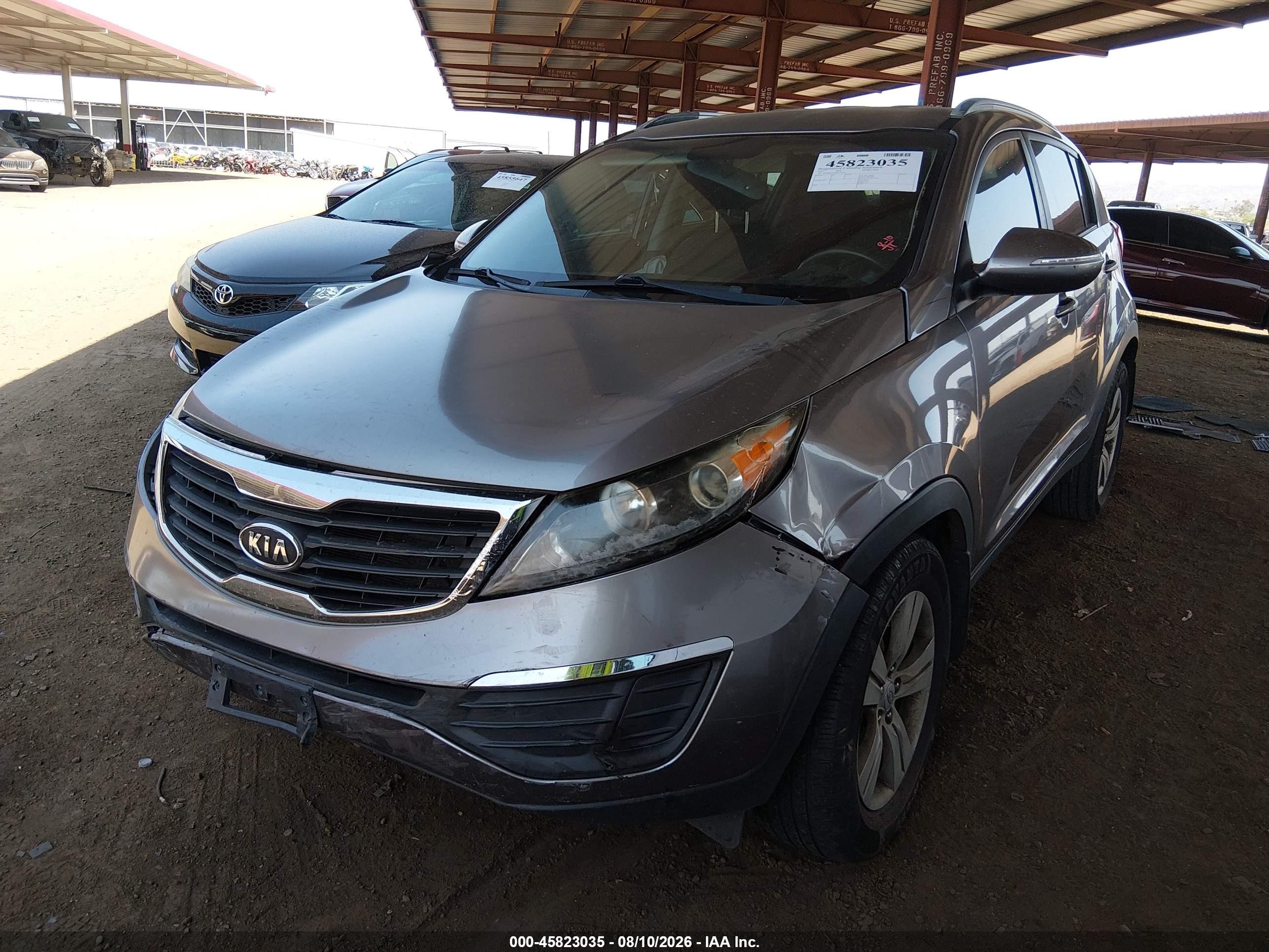 2011 Kia Sportage Lx Gray vin: KNDPB3A20B7119977