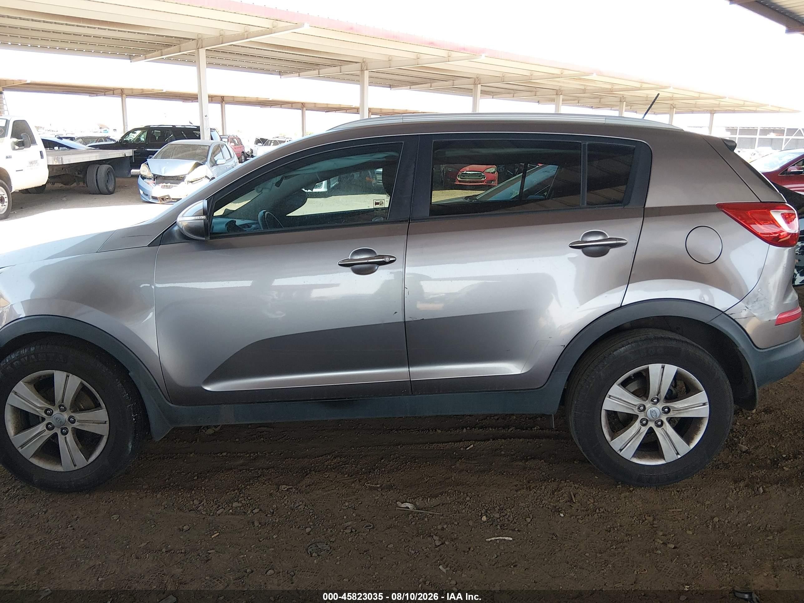 2011 Kia Sportage Lx Gray vin: KNDPB3A20B7119977