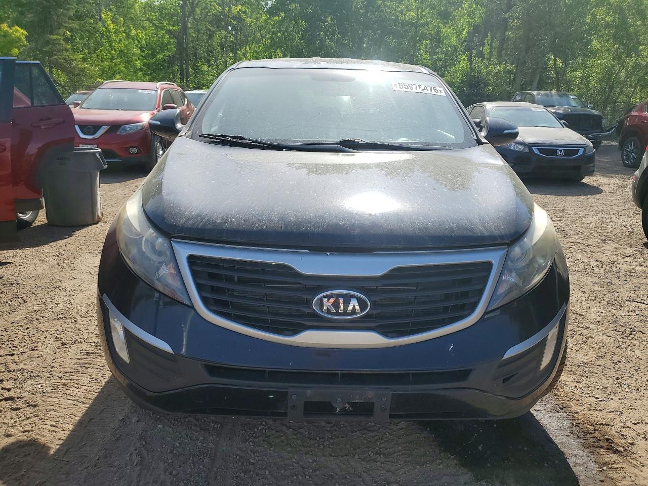 2011 Kia Sportage Lx Black vin: KNDPB3A20B7129537
