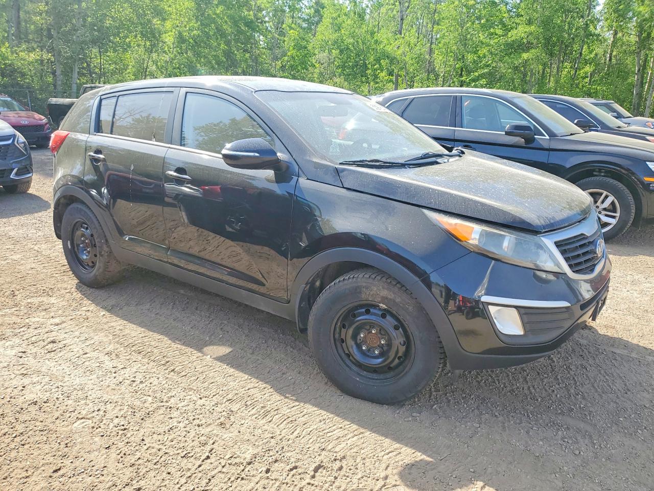 2011 Kia Sportage Lx Black vin: KNDPB3A20B7129537