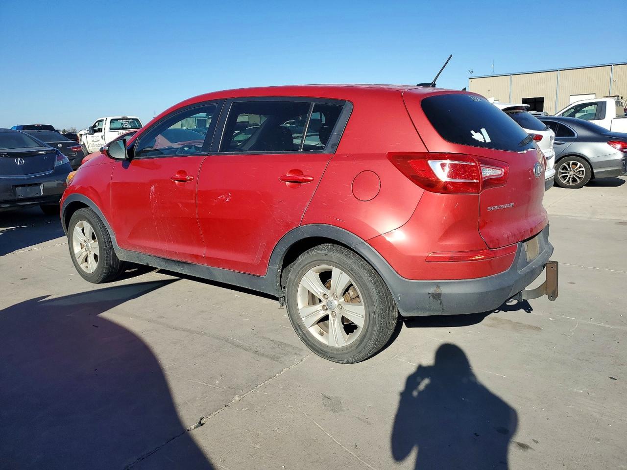 2012 Kia Sportage Lx Red vin: KNDPB3A20C7185365