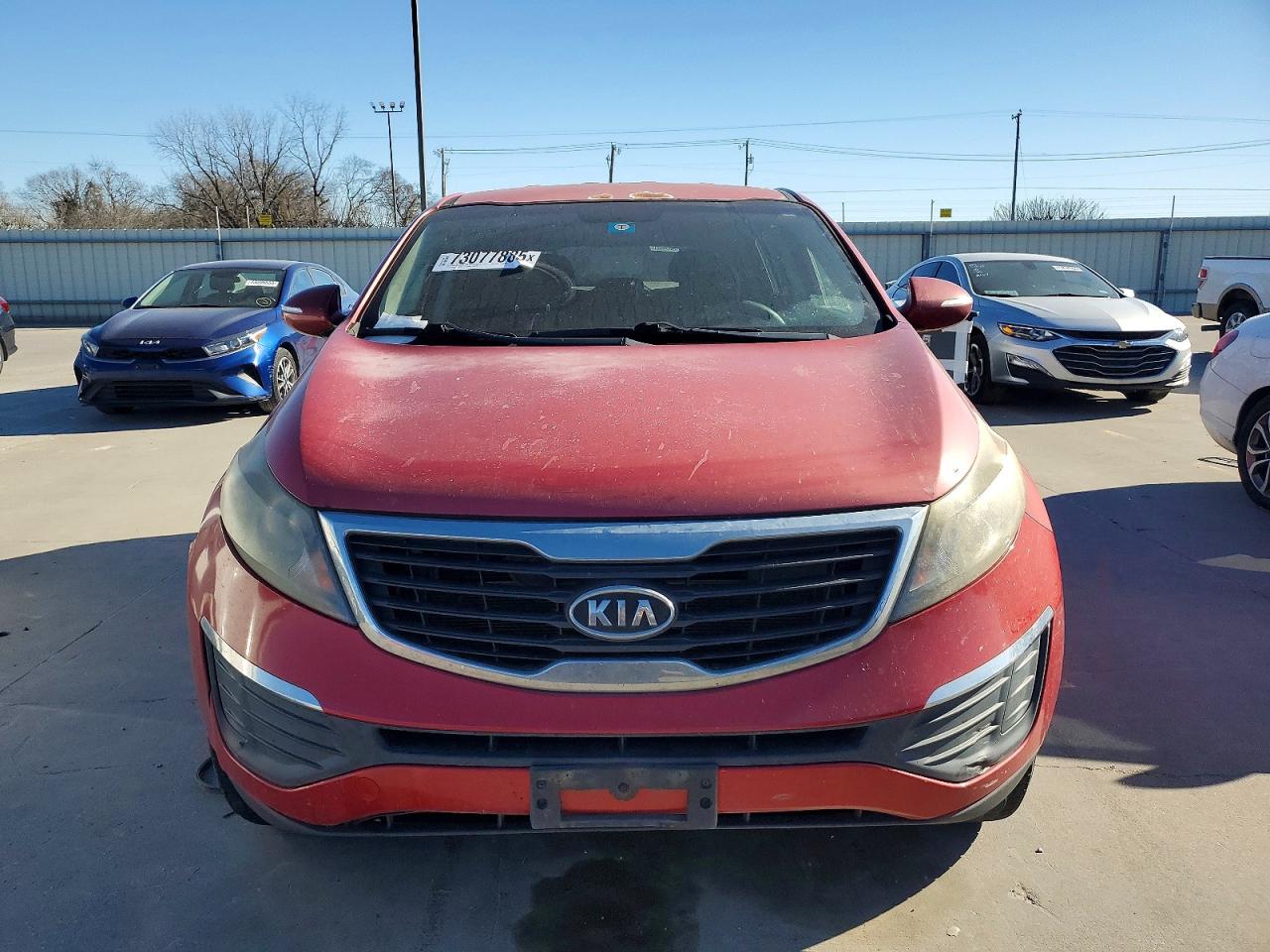2012 Kia Sportage Lx Red vin: KNDPB3A20C7185365