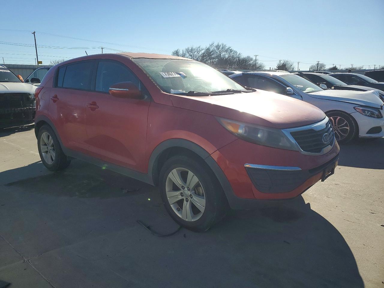 2012 Kia Sportage Lx Red vin: KNDPB3A20C7185365