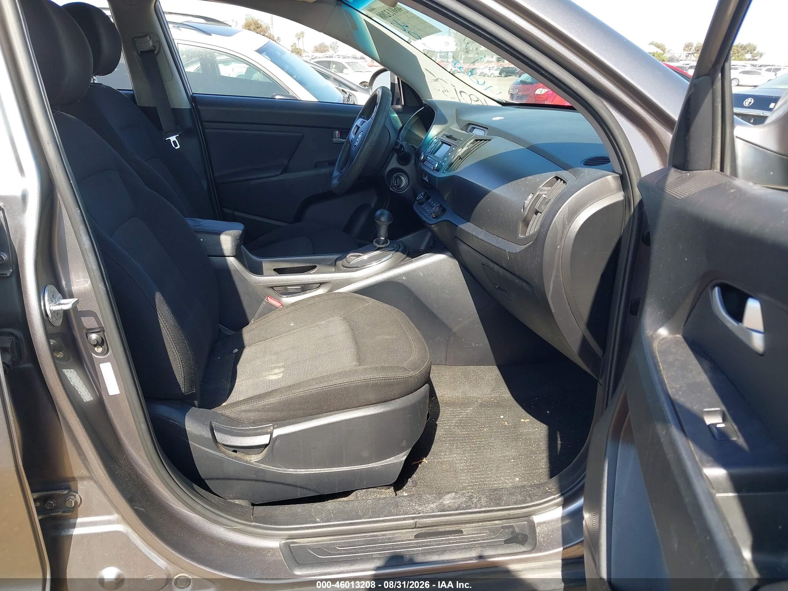 2012 Kia Sportage Lx Gray vin: KNDPB3A20C7228666