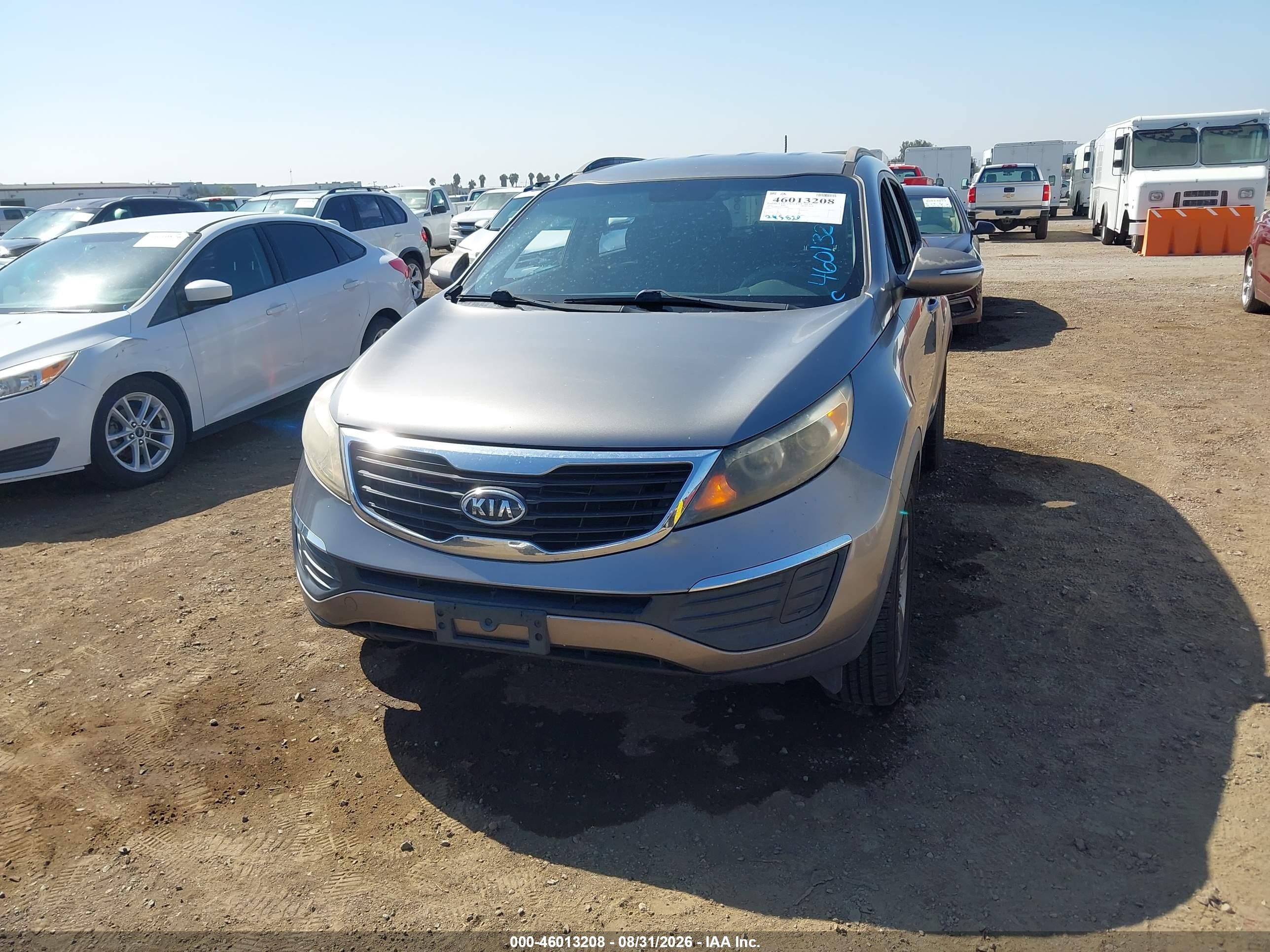 2012 Kia Sportage Lx Gray vin: KNDPB3A20C7228666