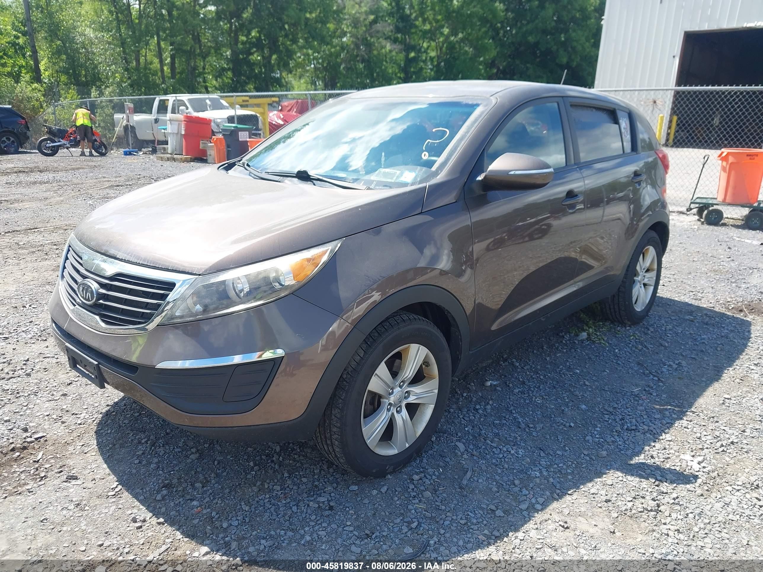 2012 Kia Sportage Lx Brown vin: KNDPB3A20C7255317