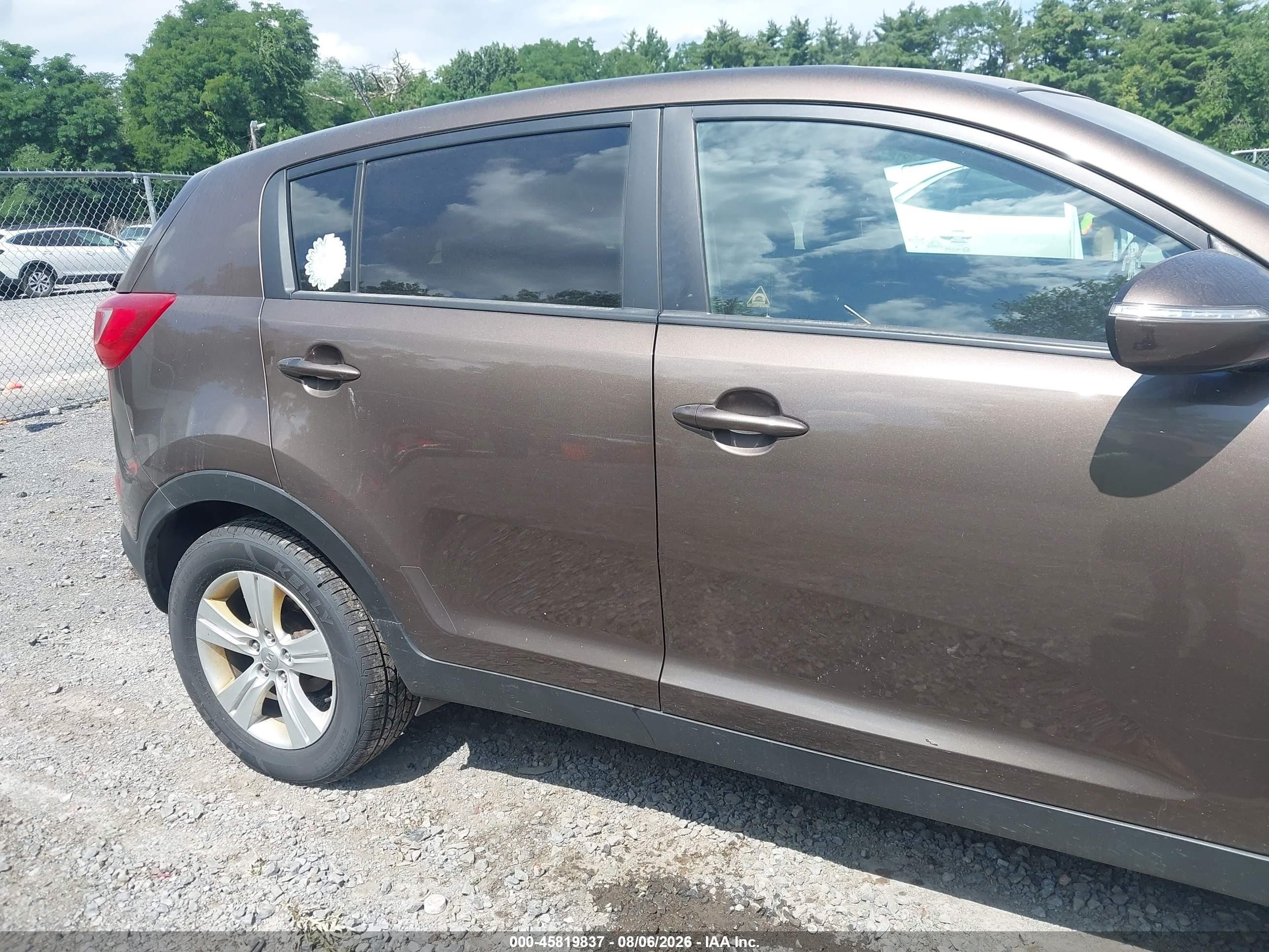 2012 Kia Sportage Lx Brown vin: KNDPB3A20C7255317