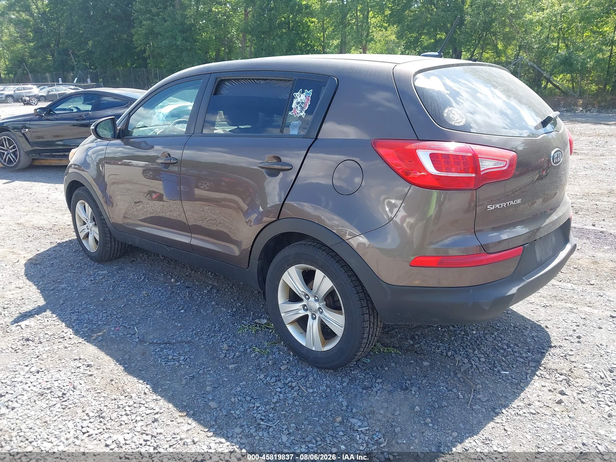 2012 Kia Sportage Lx Brown vin: KNDPB3A20C7255317