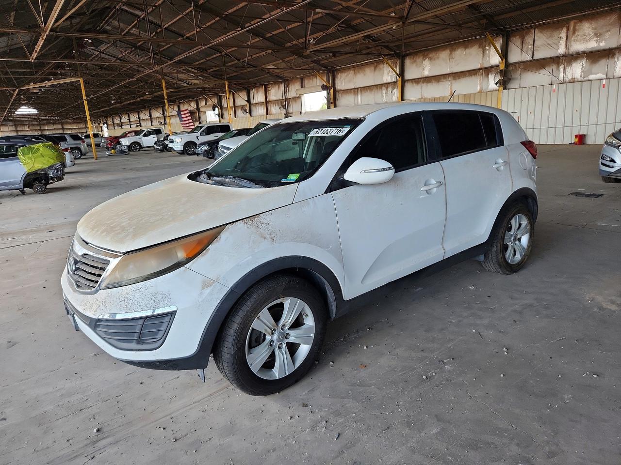 2012 Kia Sportage Lx White vin: KNDPB3A20C7288947