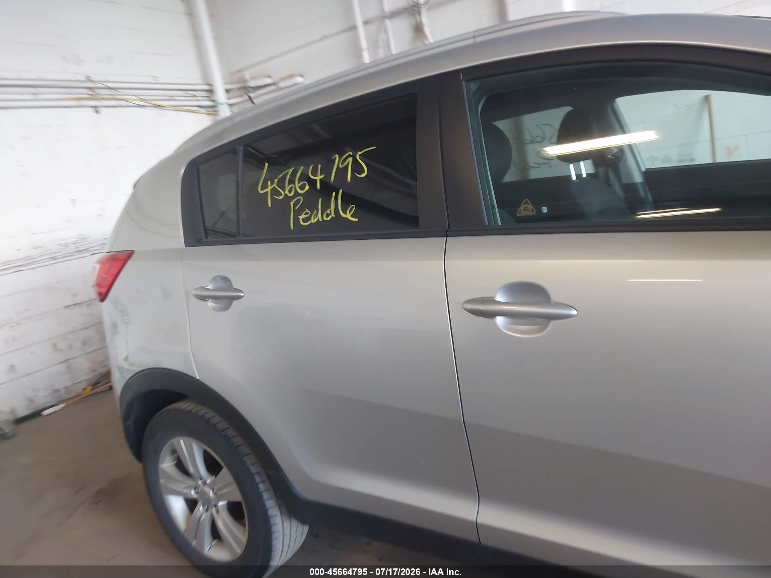 2013 Kia Sportage Lx Silver vin: KNDPB3A20D7358089