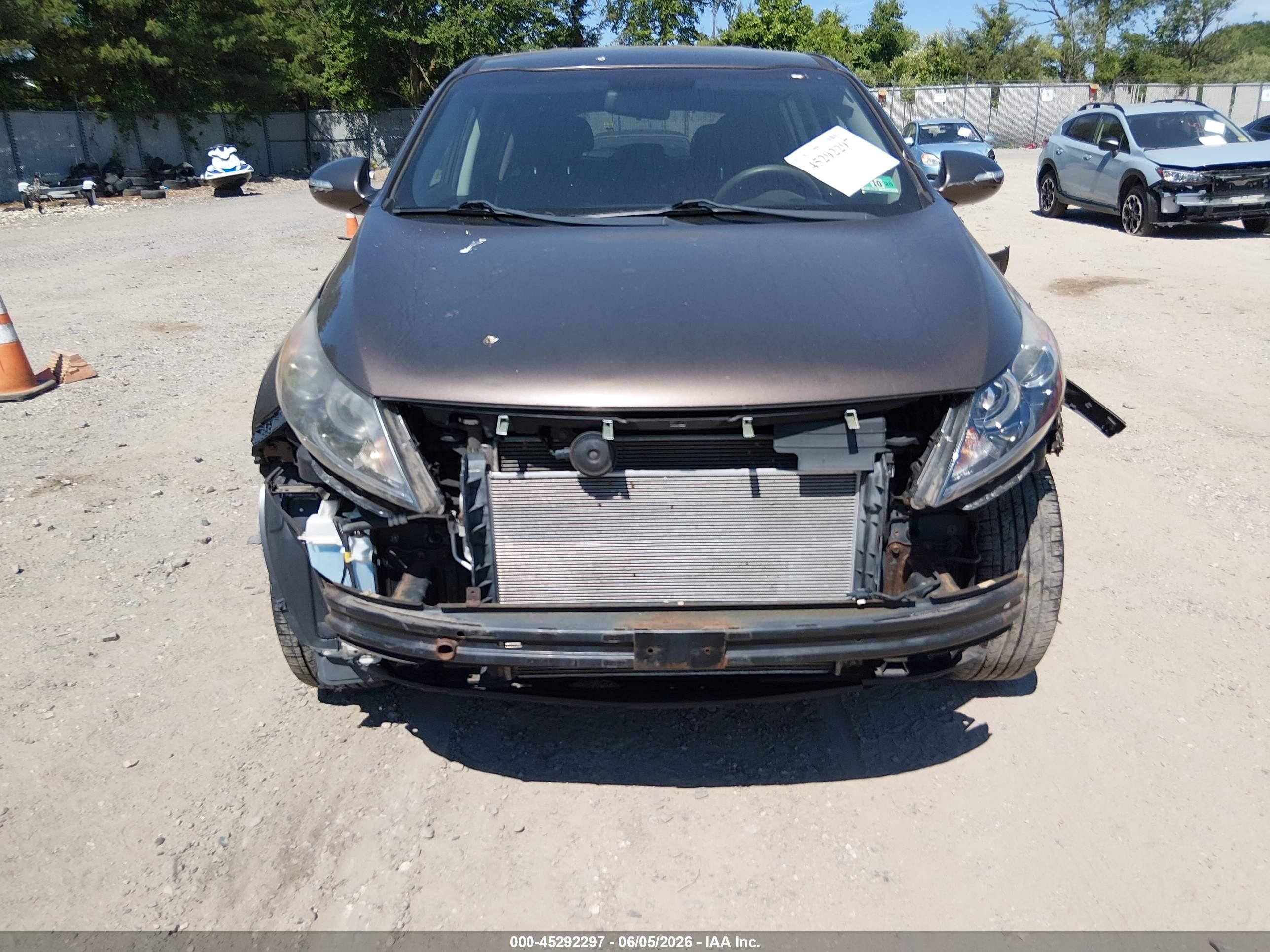 2013 Kia Sportage Lx Brown vin: KNDPB3A20D7379556