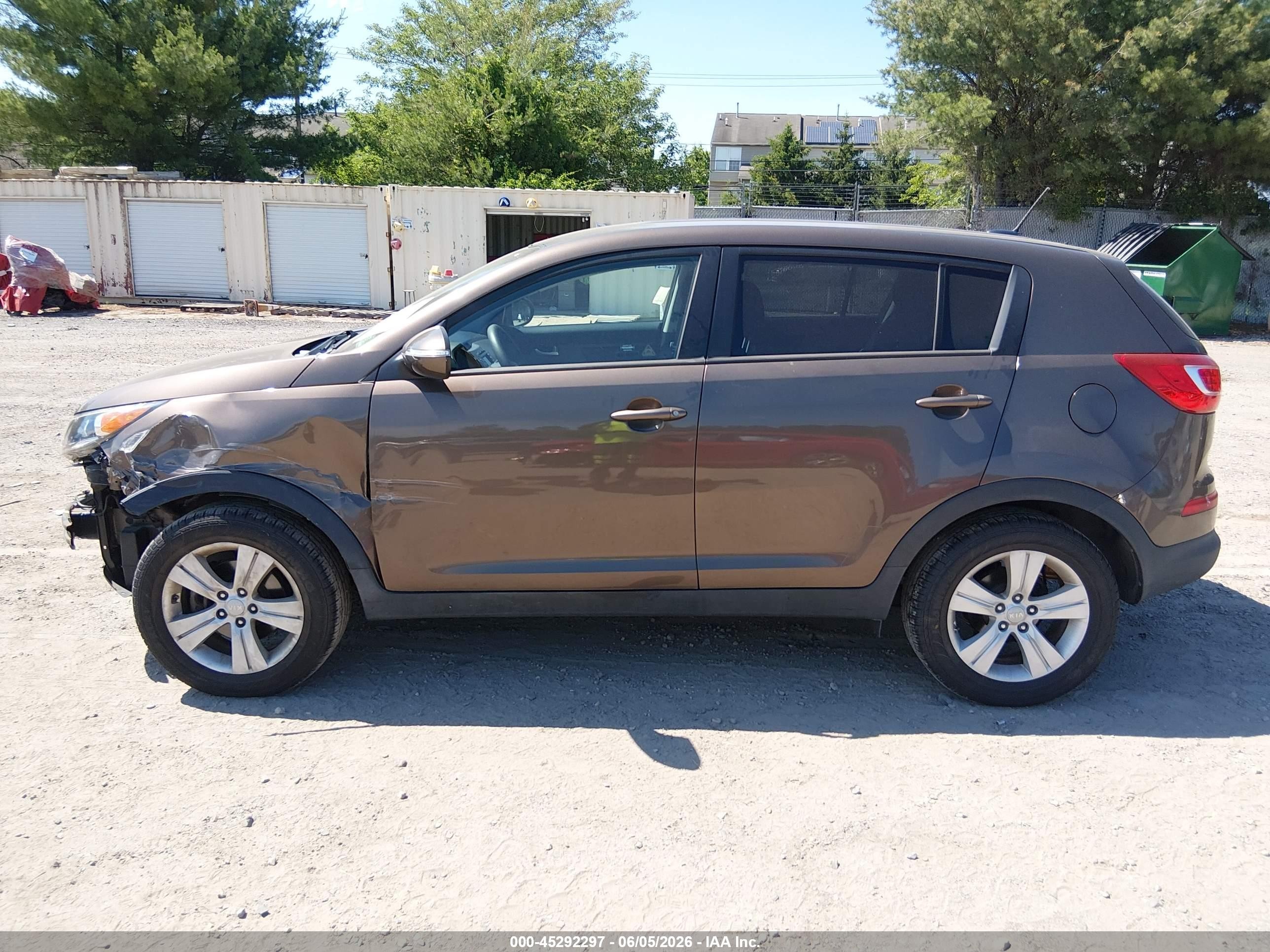 2013 Kia Sportage Lx Brown vin: KNDPB3A20D7379556