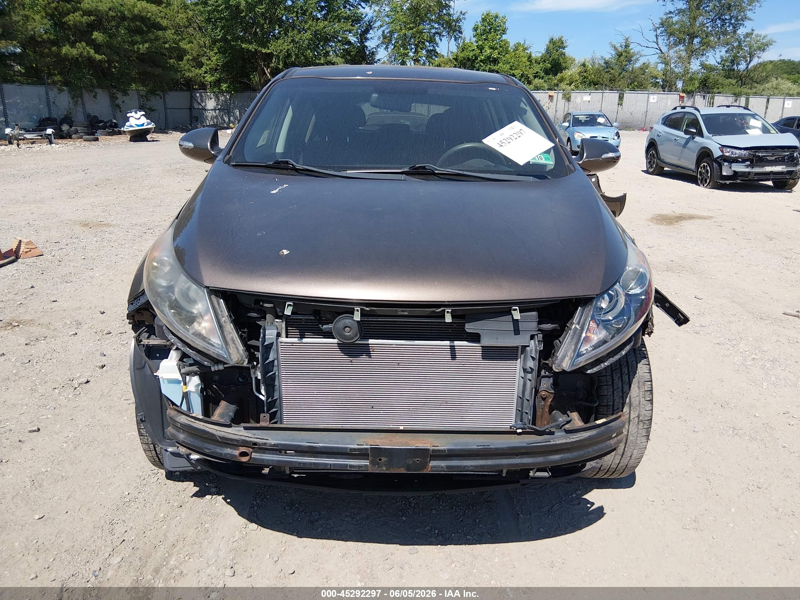 2013 Kia Sportage Lx Brown vin: KNDPB3A20D7379556