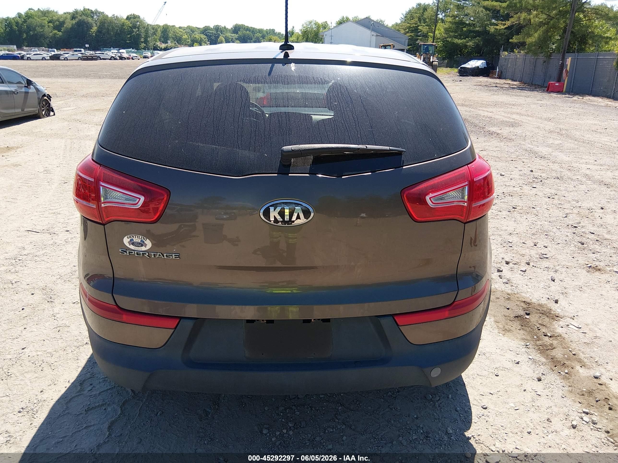 2013 Kia Sportage Lx Brown vin: KNDPB3A20D7379556