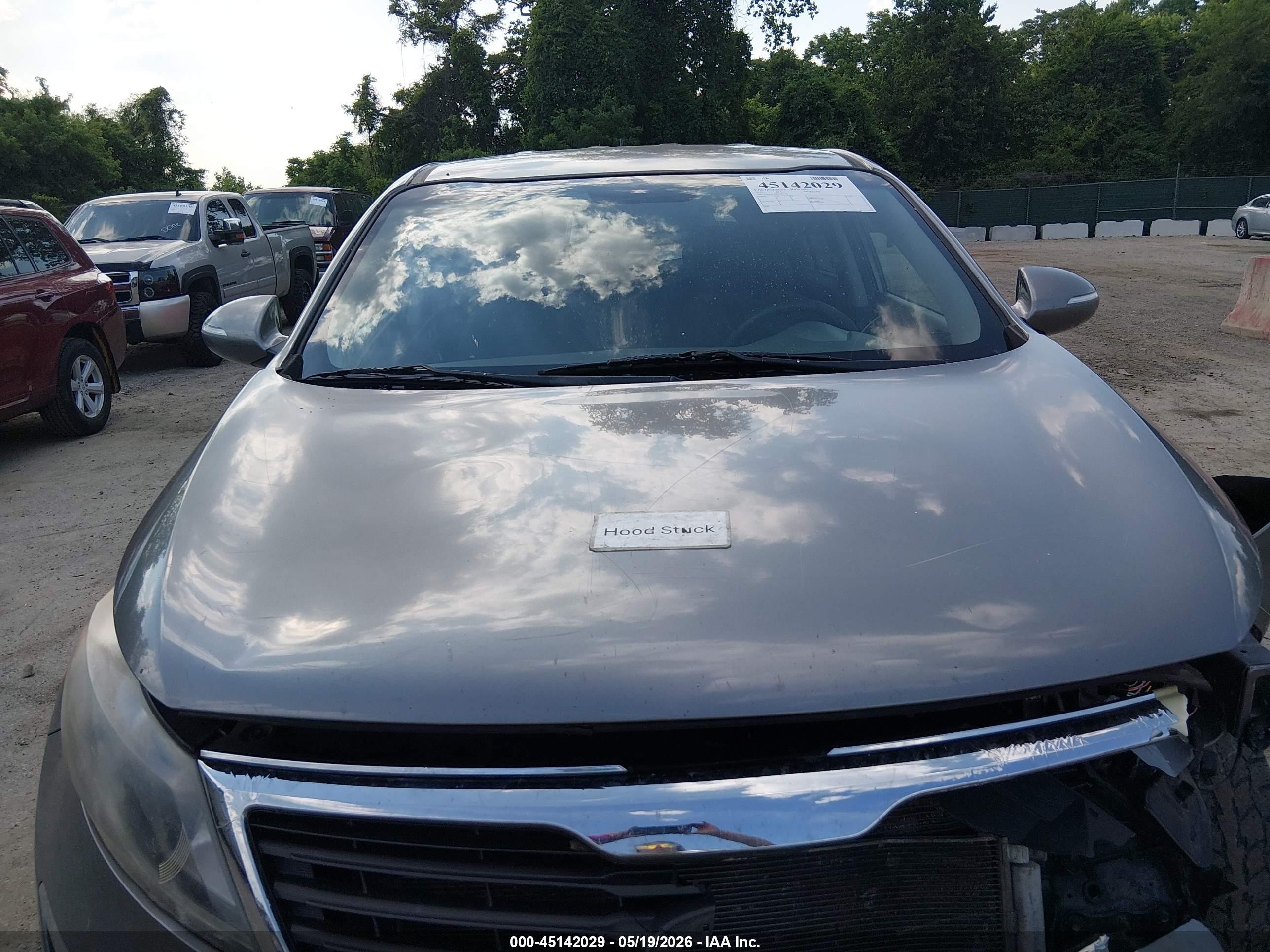 2013 Kia Sportage Lx Gray vin: KNDPB3A20D7416119