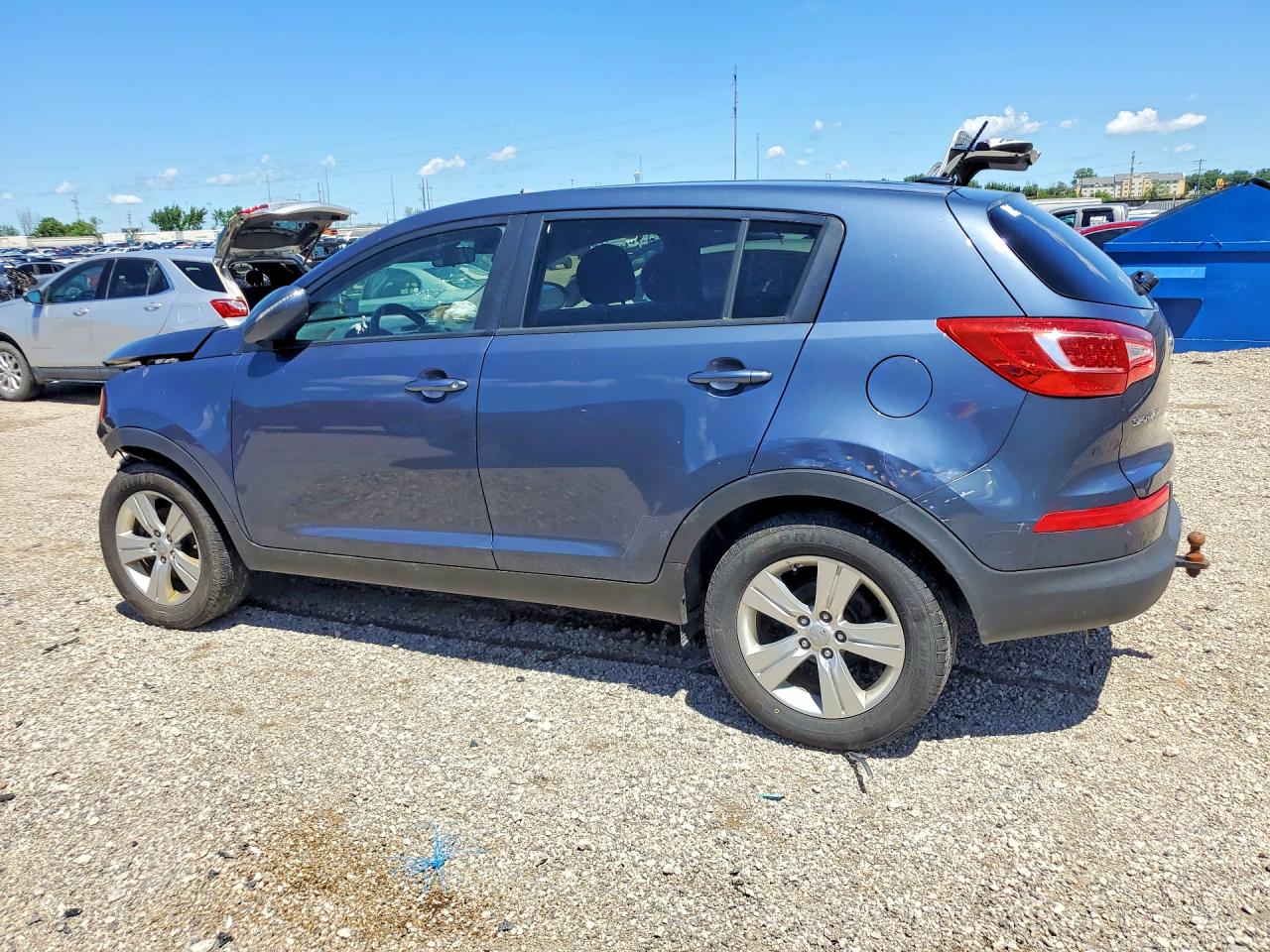 2013 Kia Sportage Lx Blue vin: KNDPB3A20D7533683