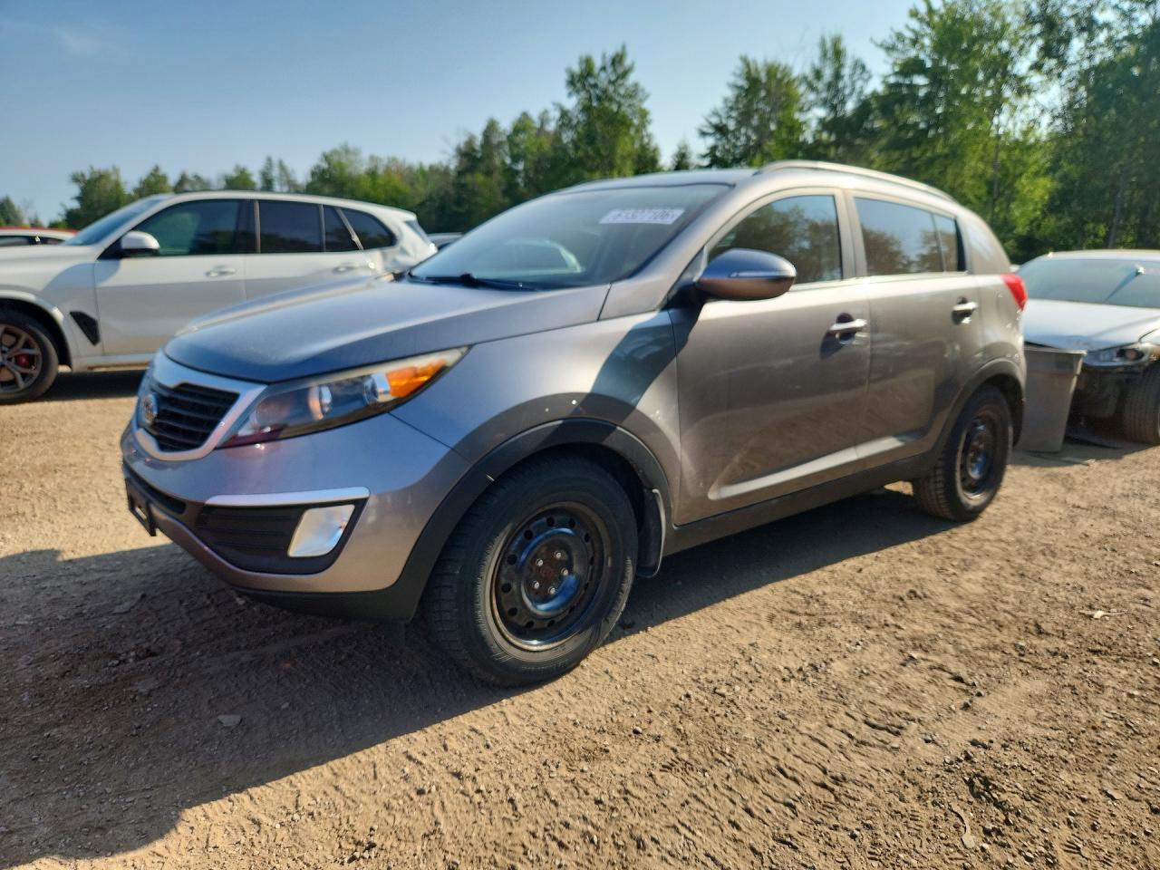 2011 Kia Sportage Lx Gray vin: KNDPB3A21B7024697