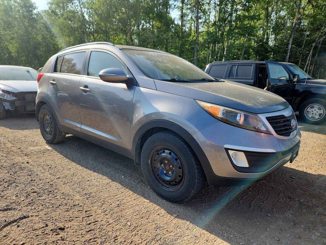 2011 Kia Sportage Lx Gray vin: KNDPB3A21B7024697