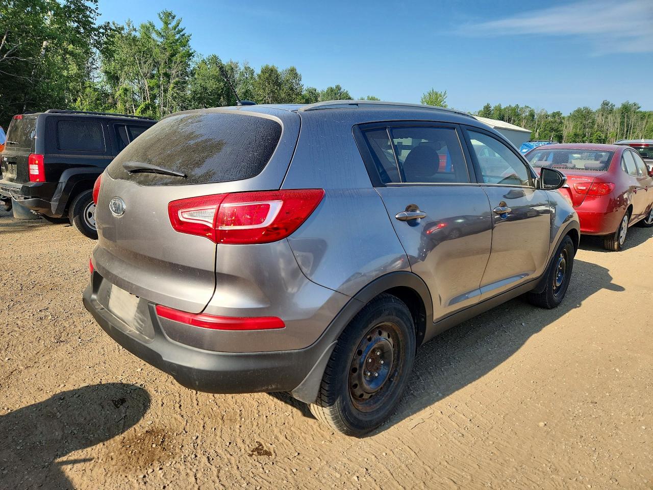 2011 Kia Sportage Lx Gray vin: KNDPB3A21B7024697