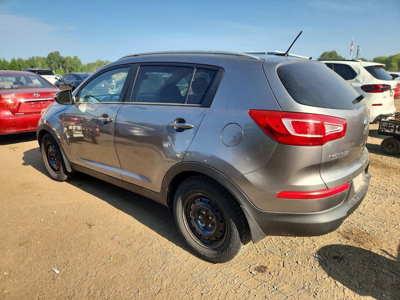 2011 Kia Sportage Lx Gray vin: KNDPB3A21B7024697