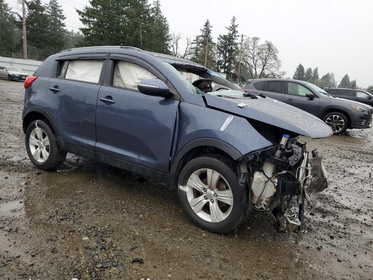 2011 Kia Sportage Lx Blue vin: KNDPB3A21B7031388