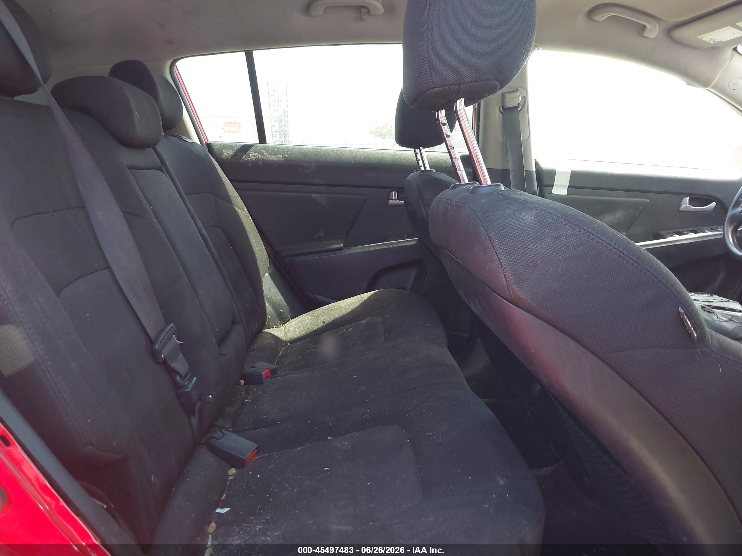 2011 Kia Sportage Lx Red vin: KNDPB3A21B7056694