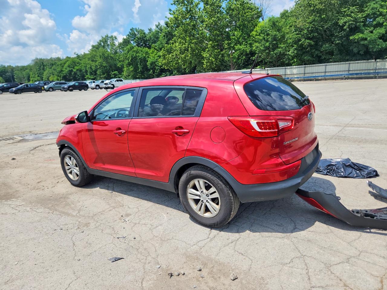 2011 Kia Sportage Lx Burgundy vin: KNDPB3A21B7075746