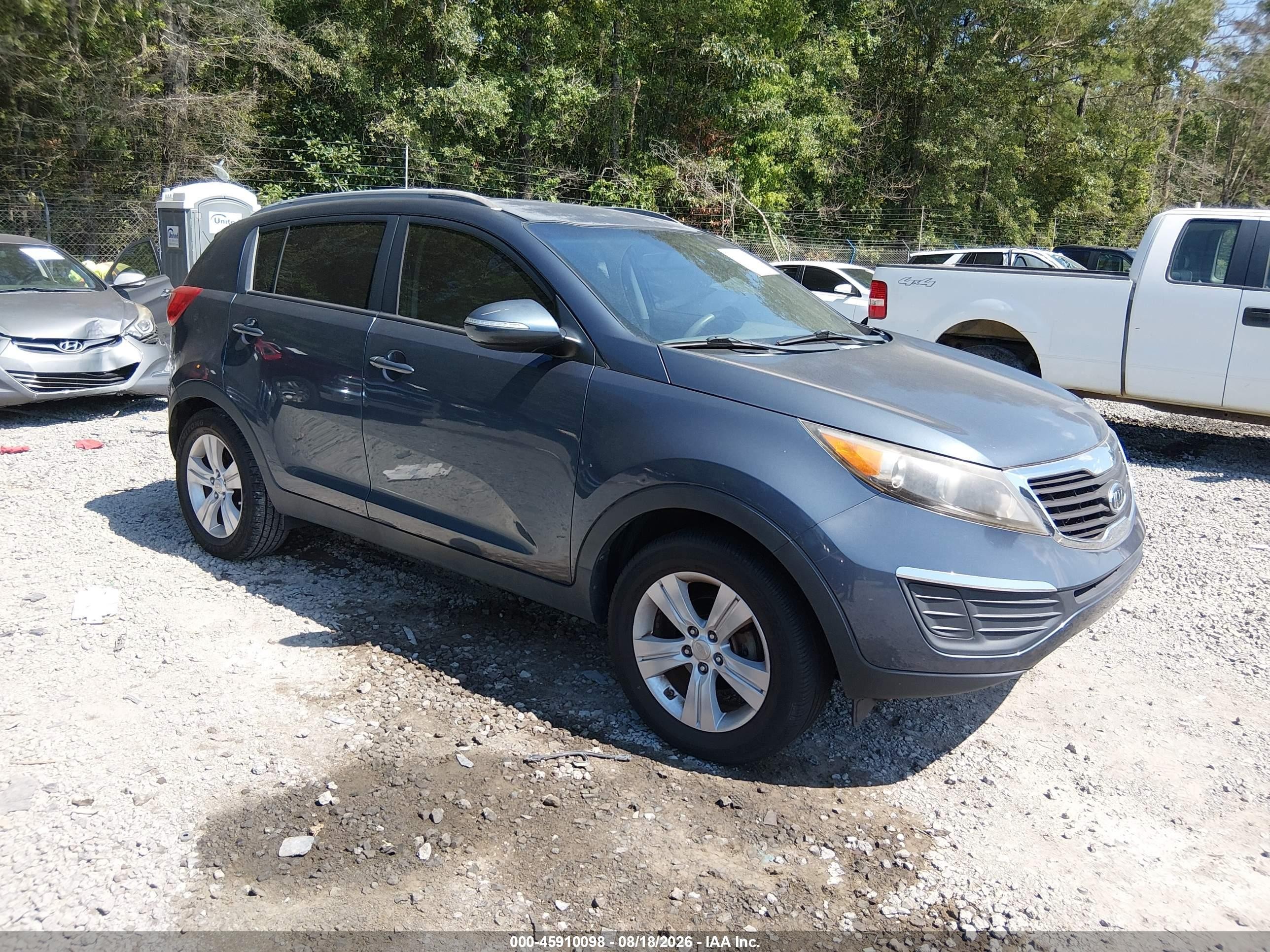 2011 Kia Sportage Lx Blue vin: KNDPB3A21B7093017