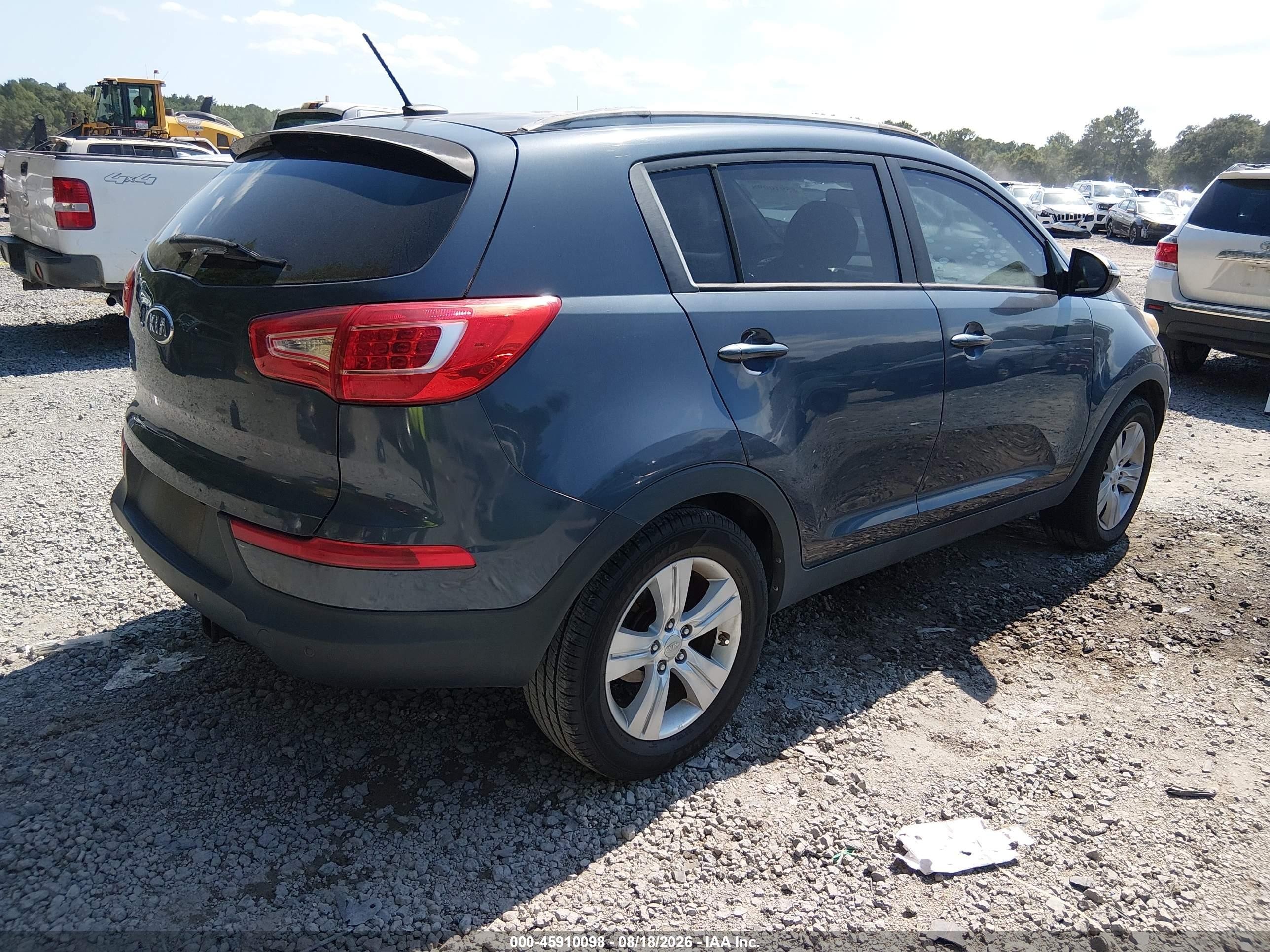 2011 Kia Sportage Lx Blue vin: KNDPB3A21B7093017