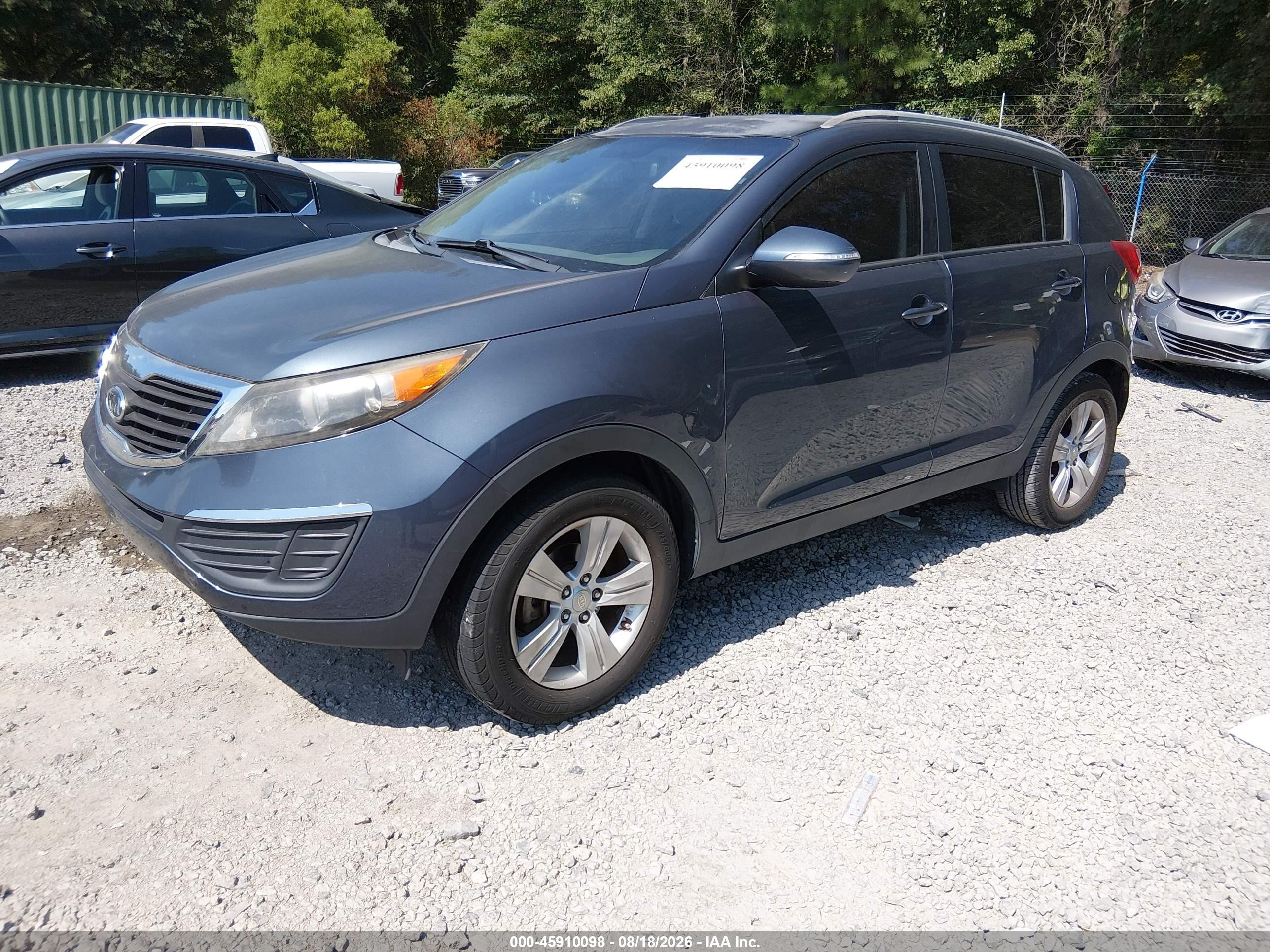 2011 Kia Sportage Lx Blue vin: KNDPB3A21B7093017
