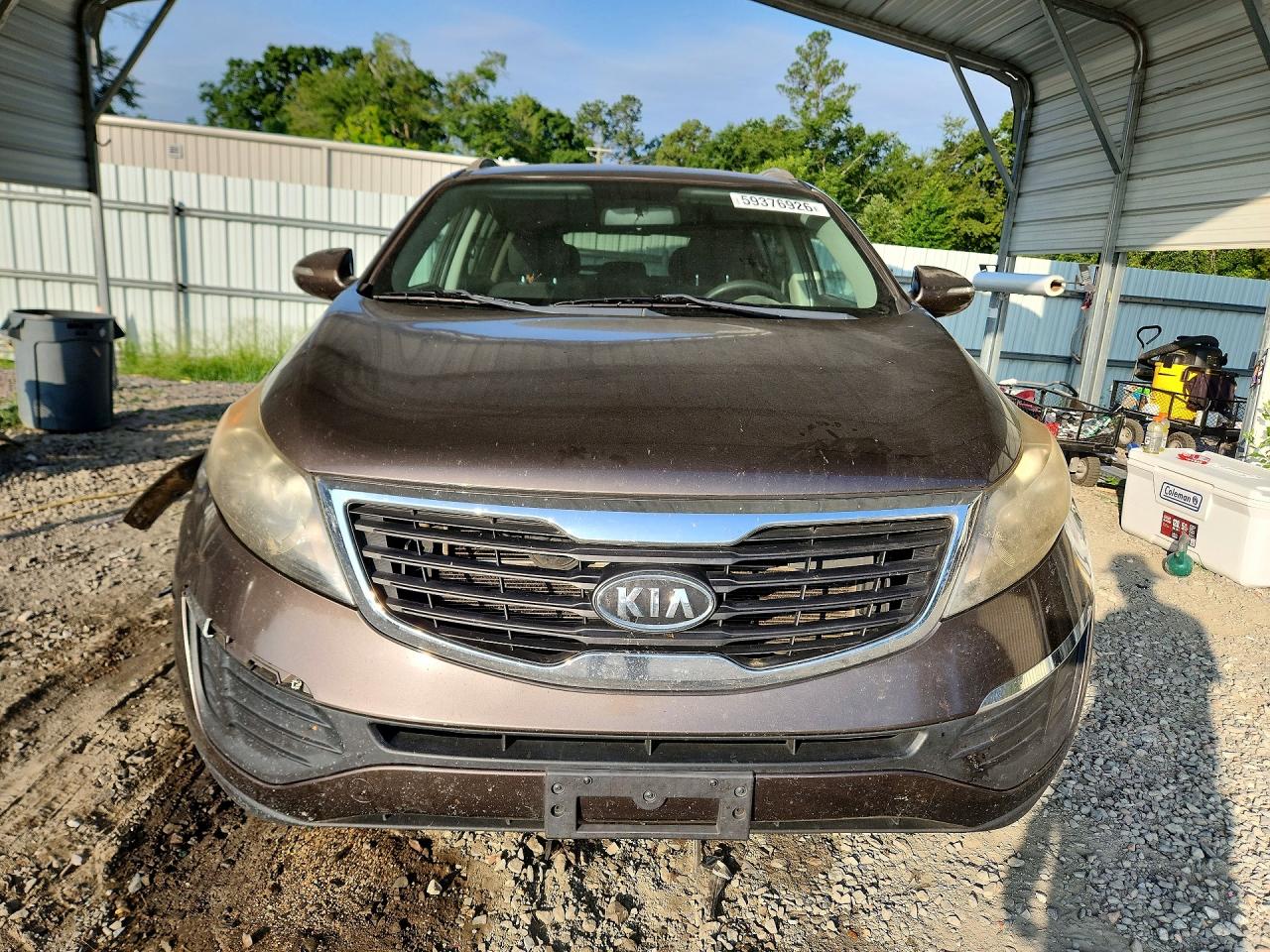 2012 Kia Sportage Lx Brown vin: KNDPB3A21C7194656