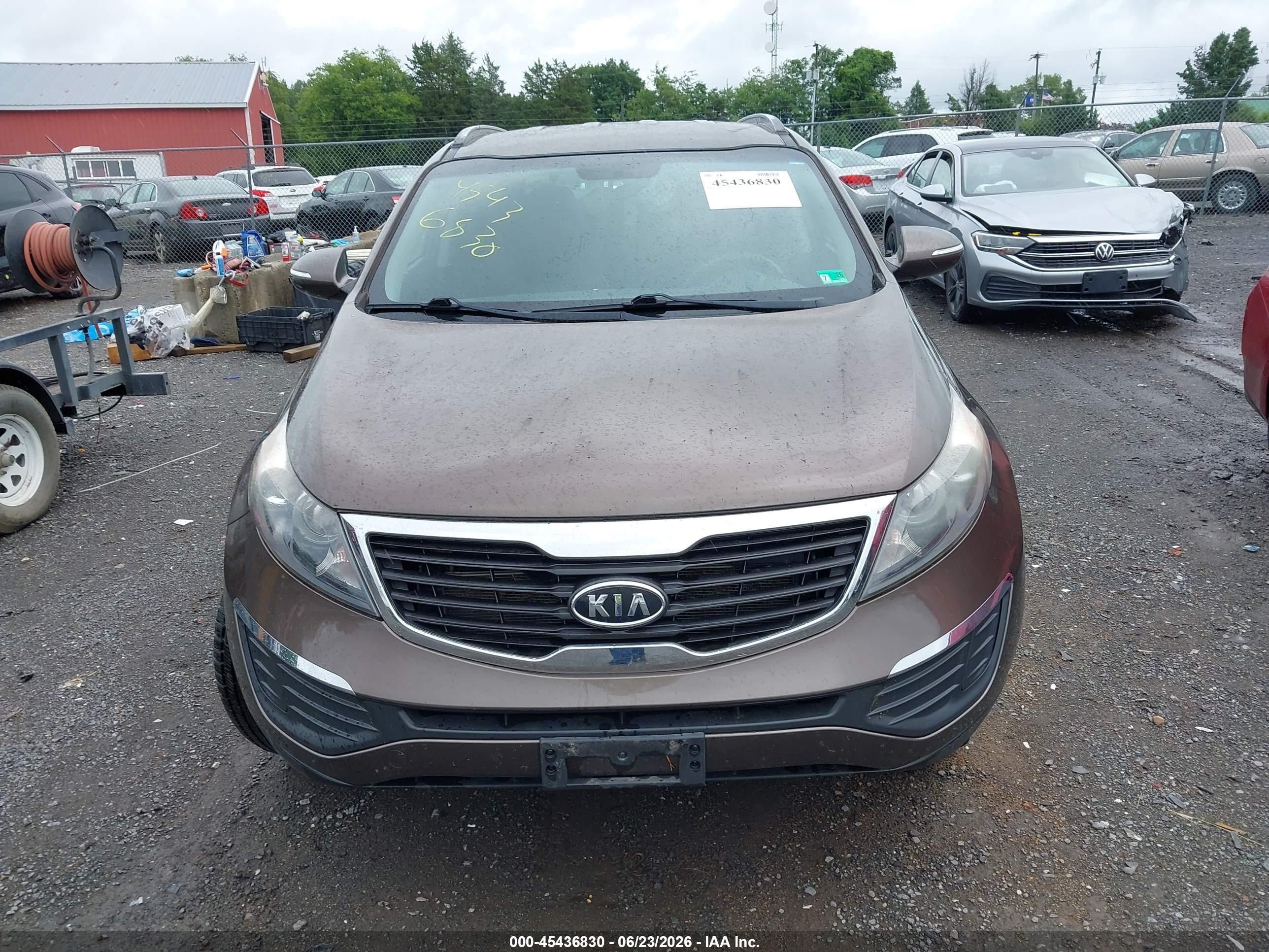 2012 Kia Sportage Lx Brown vin: KNDPB3A21C7217613