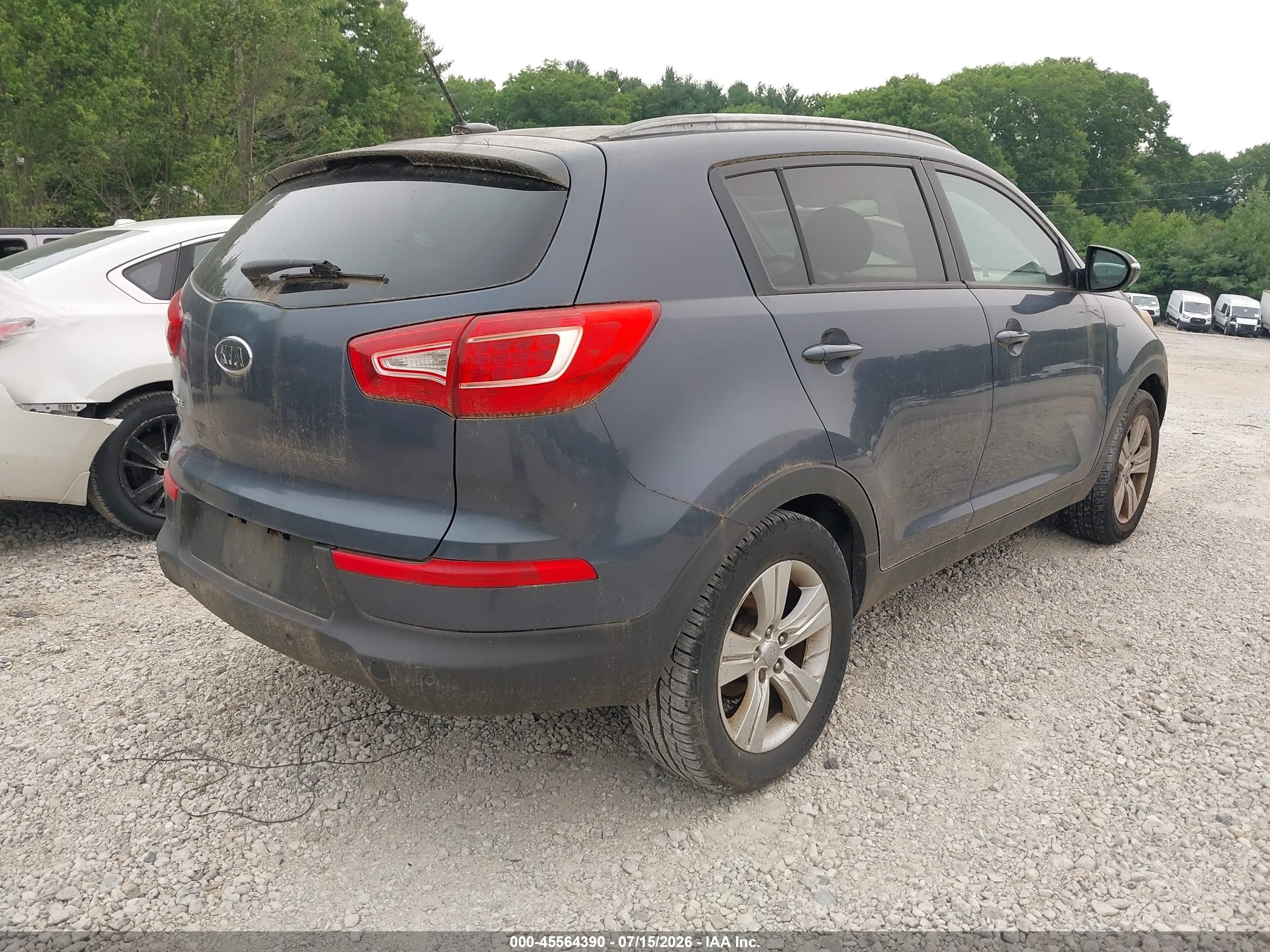 2012 Kia Sportage Lx Синий vin: KNDPB3A21C7263328