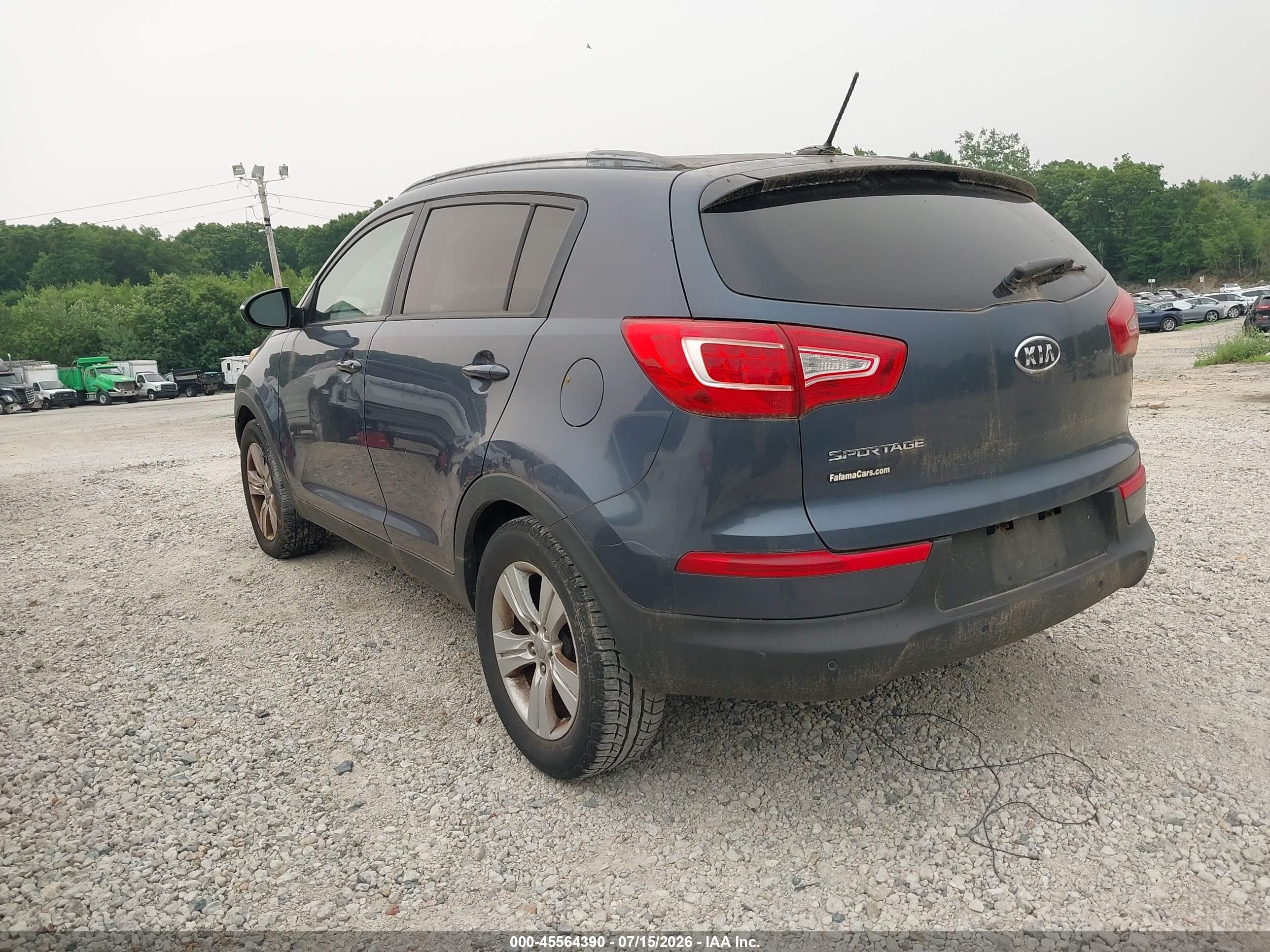 2012 Kia Sportage Lx Синий vin: KNDPB3A21C7263328
