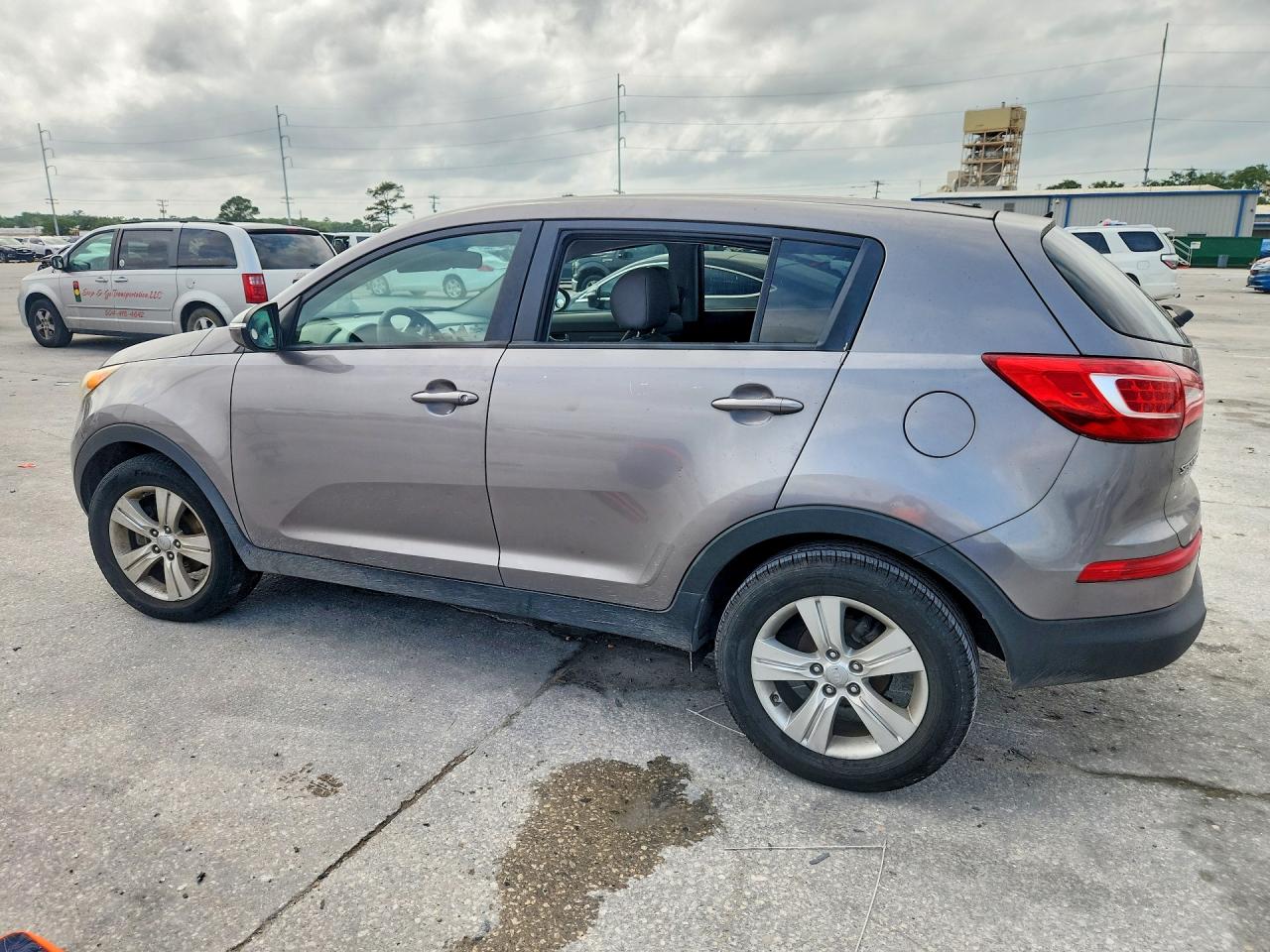 2012 Kia Sportage Lx Gray vin: KNDPB3A21C7288374
