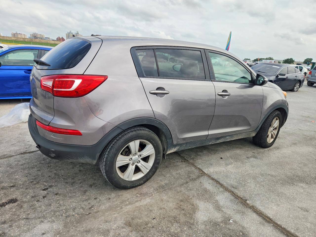 2012 Kia Sportage Lx Gray vin: KNDPB3A21C7288374