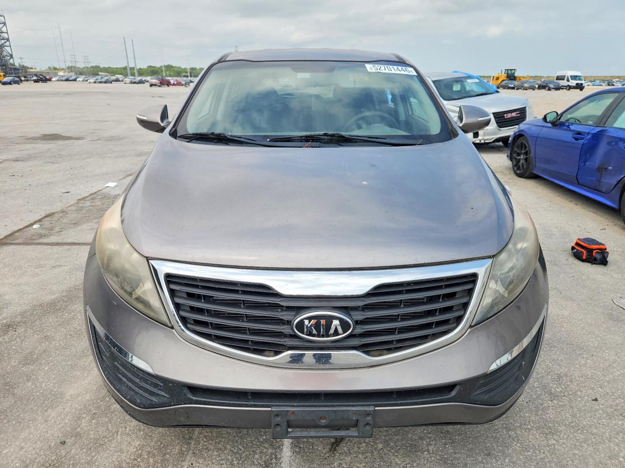 2012 Kia Sportage Lx Gray vin: KNDPB3A21C7288374