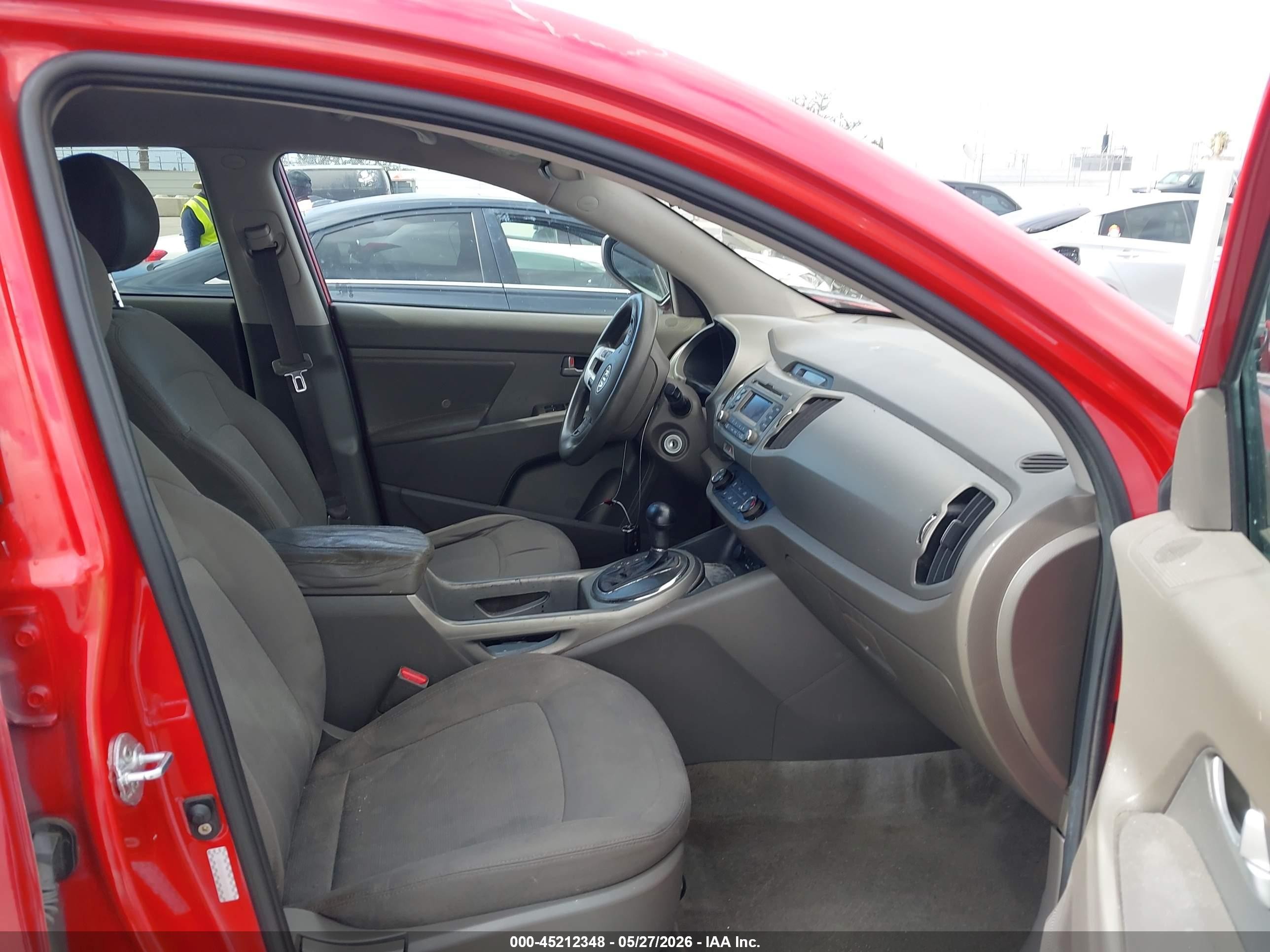 2012 Kia Sportage Lx Red vin: KNDPB3A21C7320305