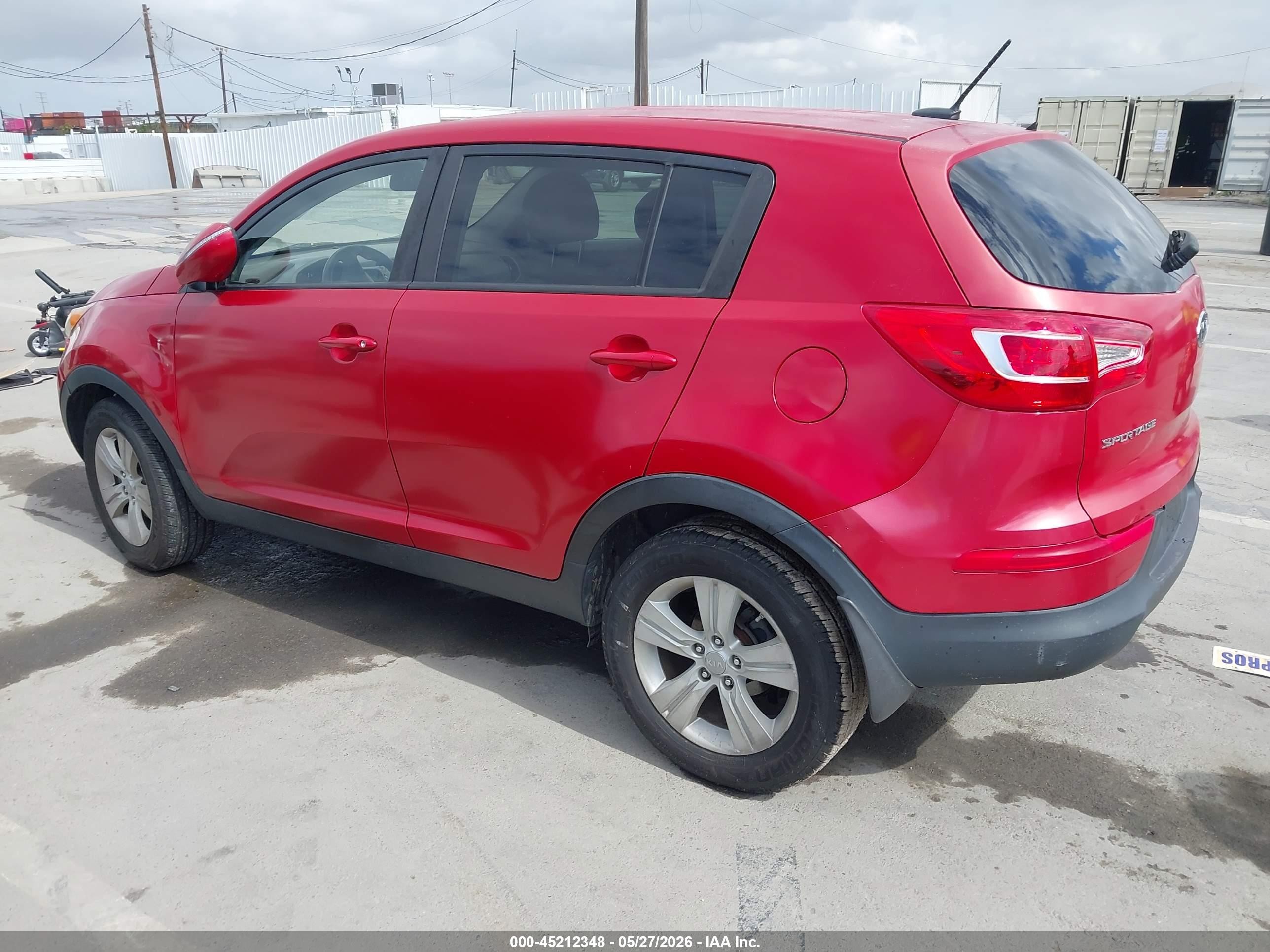 2012 Kia Sportage Lx Red vin: KNDPB3A21C7320305